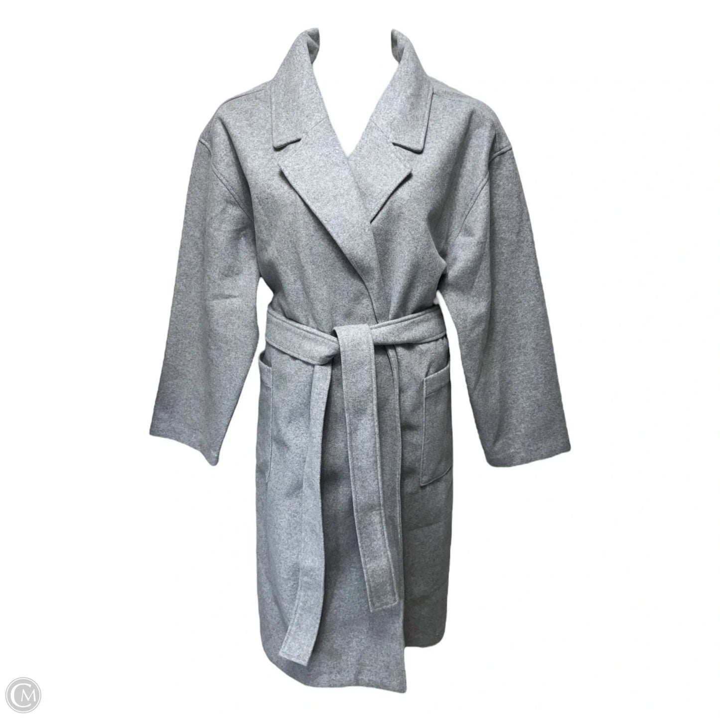Coat Trench Coat By Gap In Grey, Size: Xxl