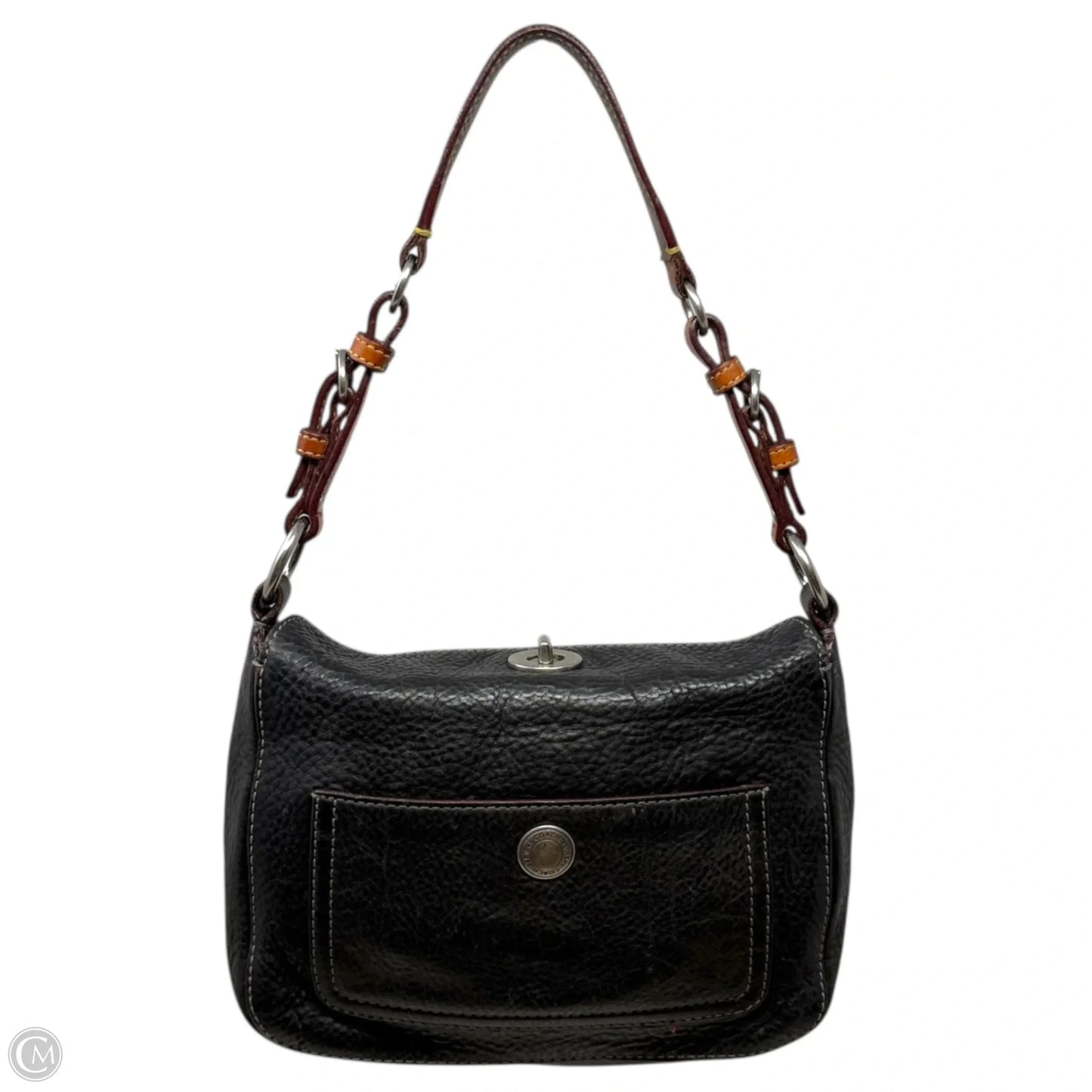 Chelsea Pebbled Leather Turnlock Hobo Designer By Coach, Size: Medium