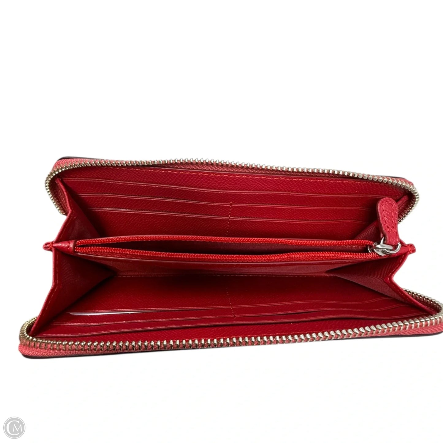 Cherry Wallet Designer By Coach, Size: Medium