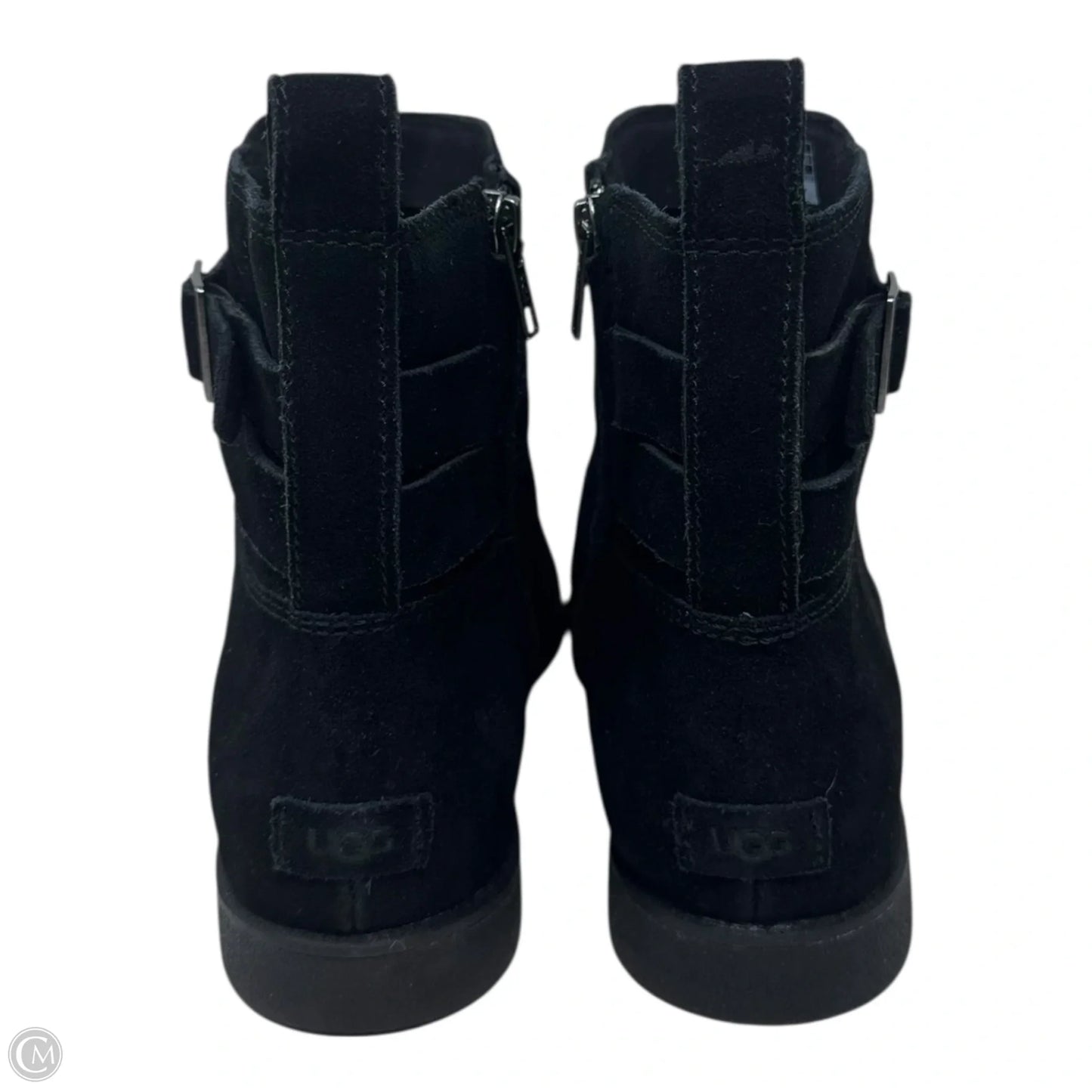 Josefene Suede Ankle Boots Designer By Ugg In Black, Size: 11