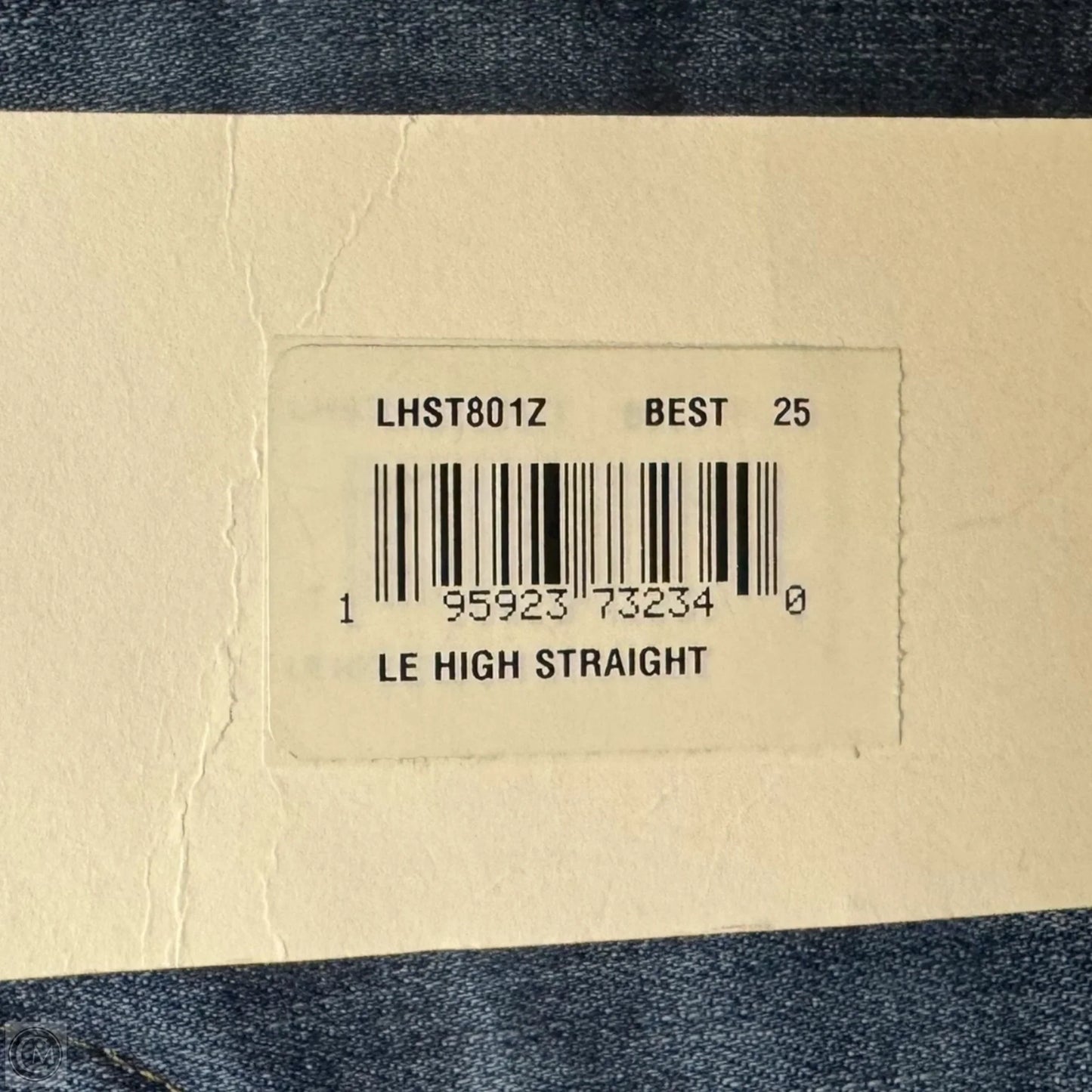 Le High Straight High Rise Jeans by Frame In Bestia Denim, Size: 0/25