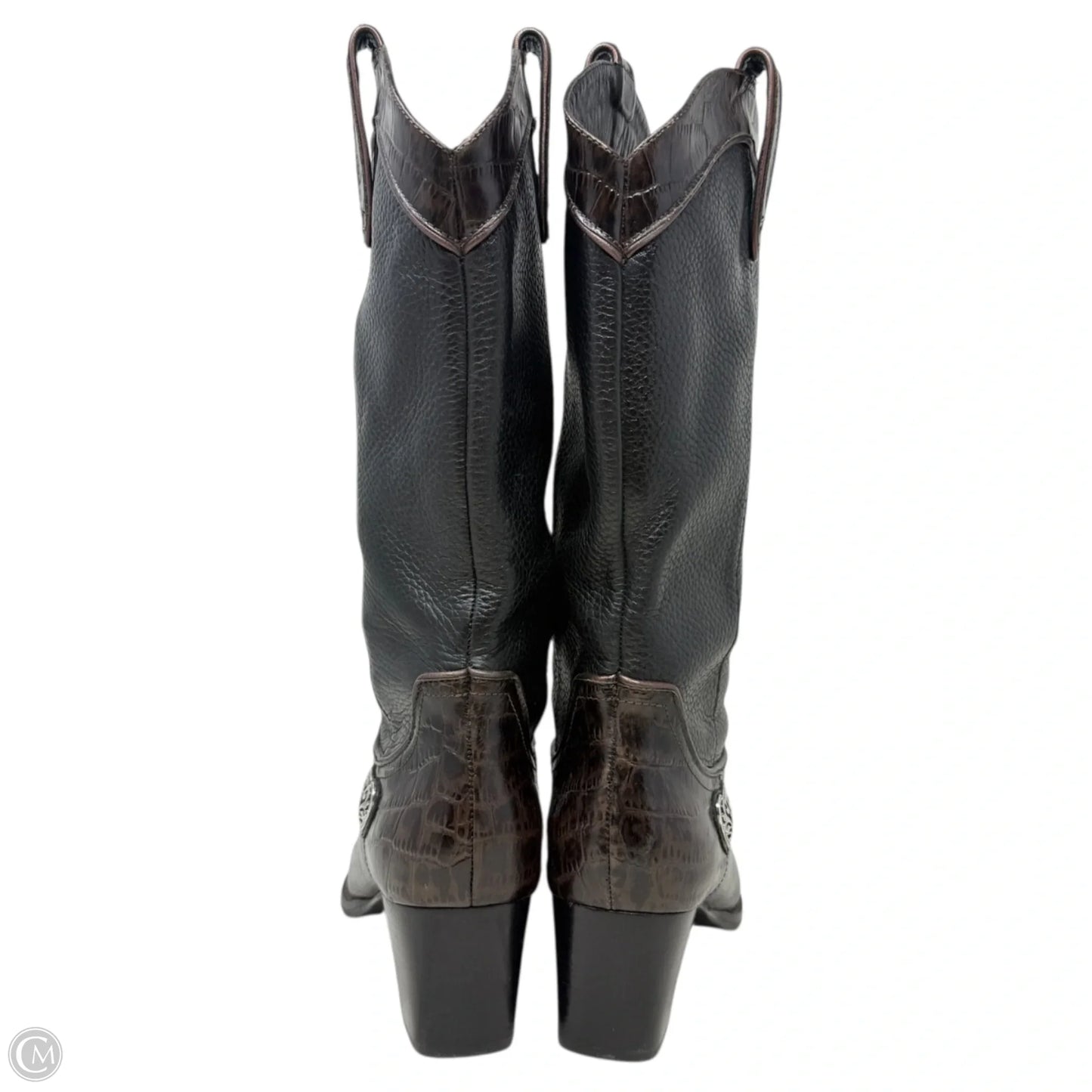 Toby Western Boots By Brighton In Black & Brown, Size: 8