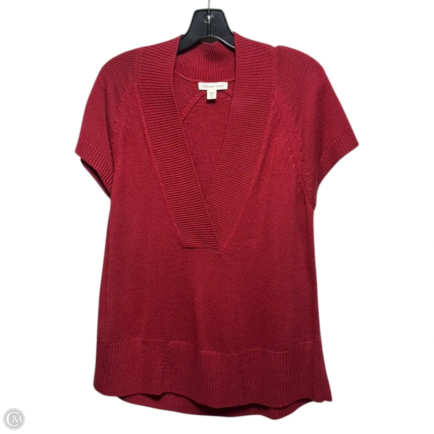 Sweater Short Sleeve By Coldwater Creek In Red, Size: M