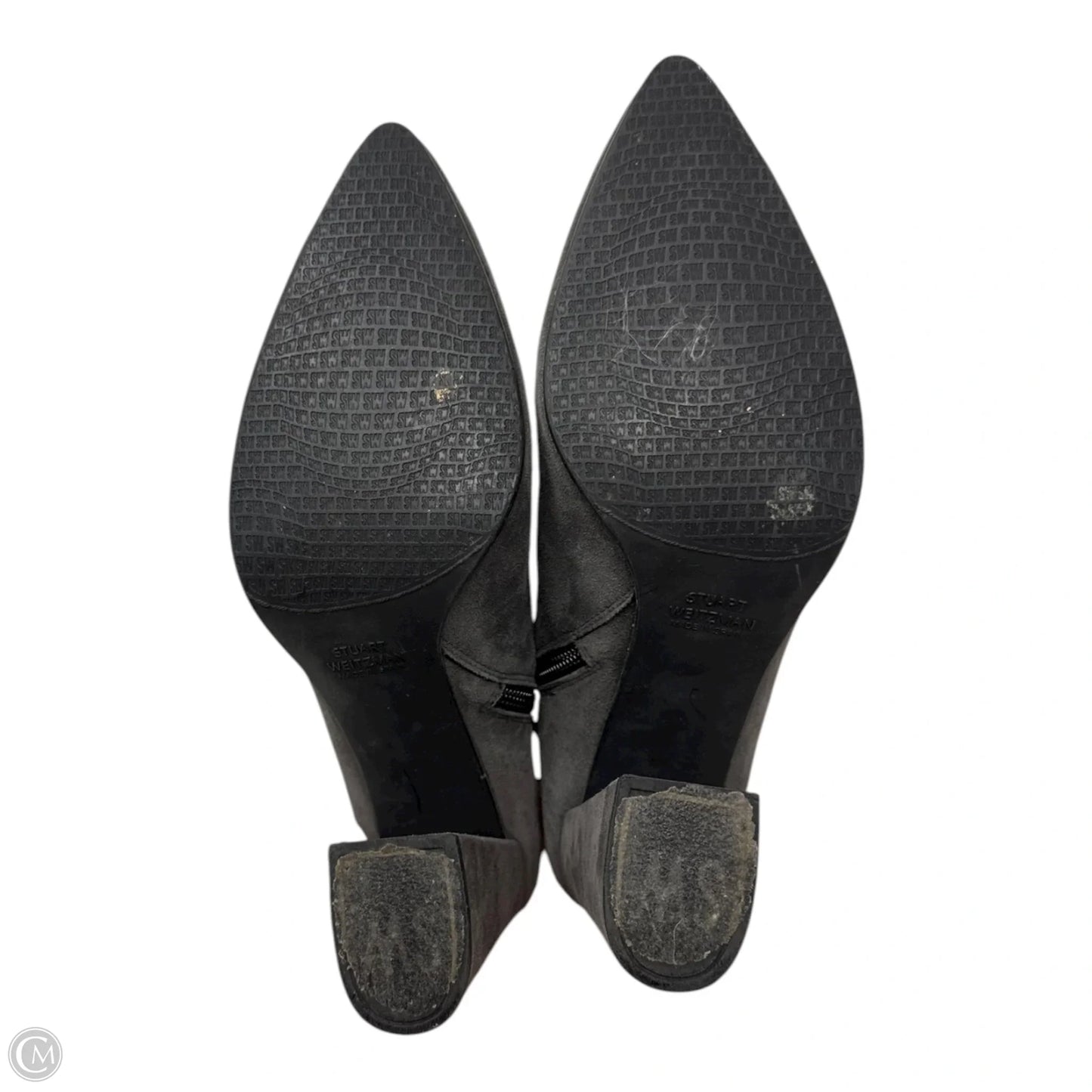 Grandiose Ankle Boots Designer By Stuart Weitzman In Grey, Size: 8