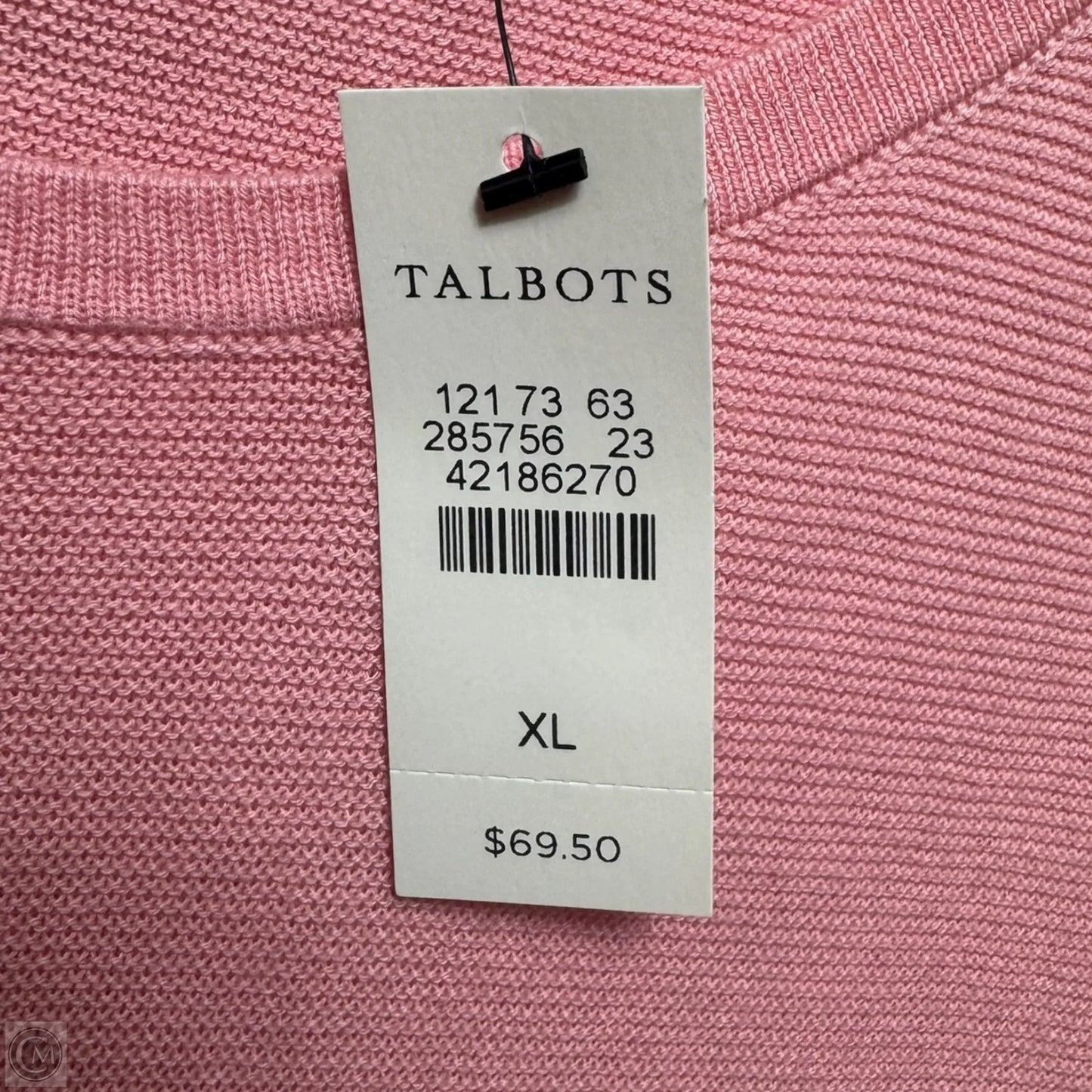 Top Long Sleeve By Talbots In Peach, Size: Xl