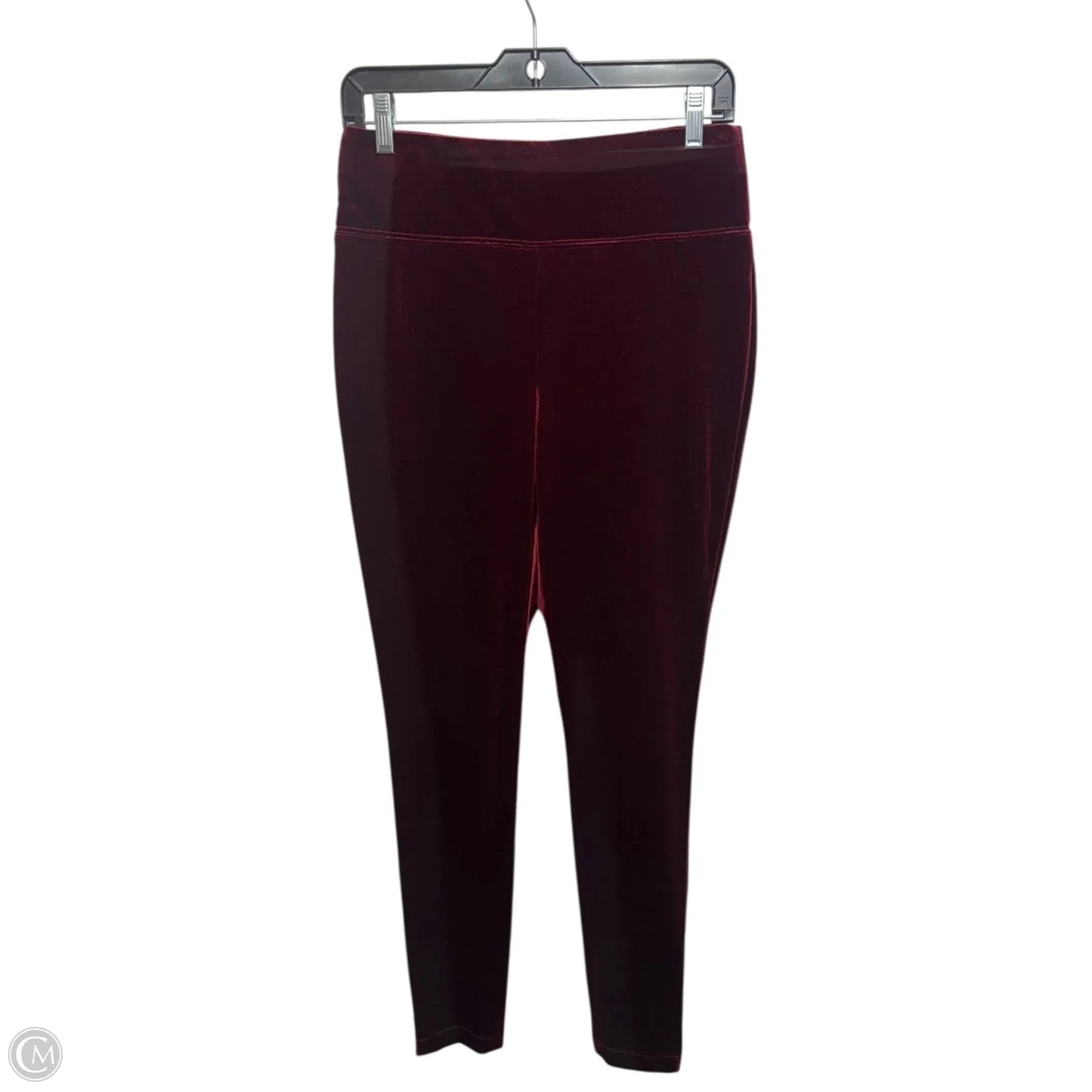 Velvet Pants Leggings By Inc In Red, Size: M