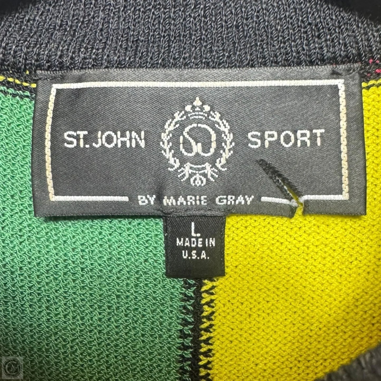 Color Block Top Sleeveless Luxury Designer By St John Collection In Multi-colored, Size: L