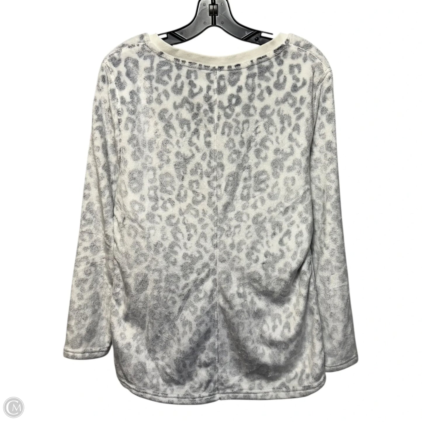 Fleece Sweatshirt Designer By Ugg In Animal Print, Size: L