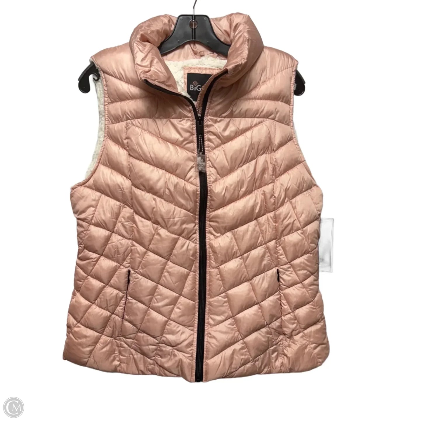 Vest Puffer & Quilted By Big Chill In Pink, Size: L