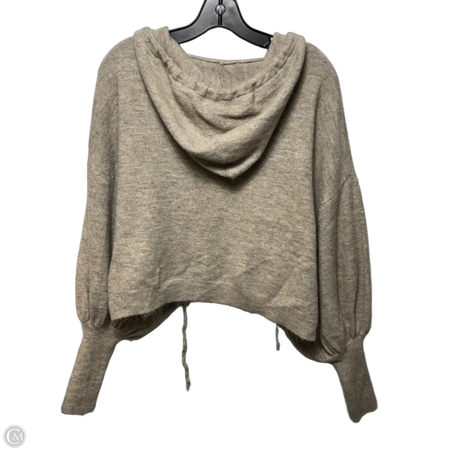 Hooded Sweater By Miou Muse In Tan, Size: M