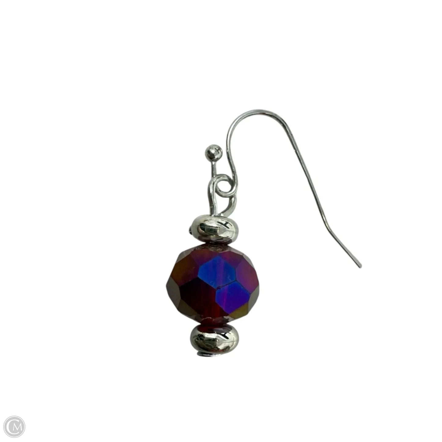 Iridescent Bead Dangle Earrings