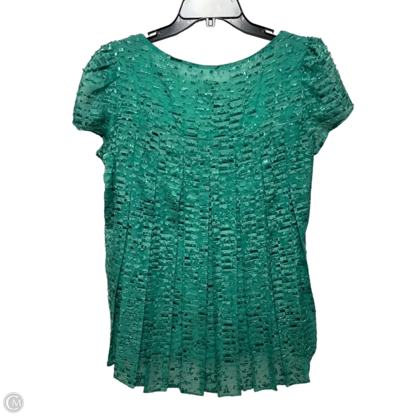 Top Short Sleeve By Sachin & Babi In Gold & Green, Size: 10