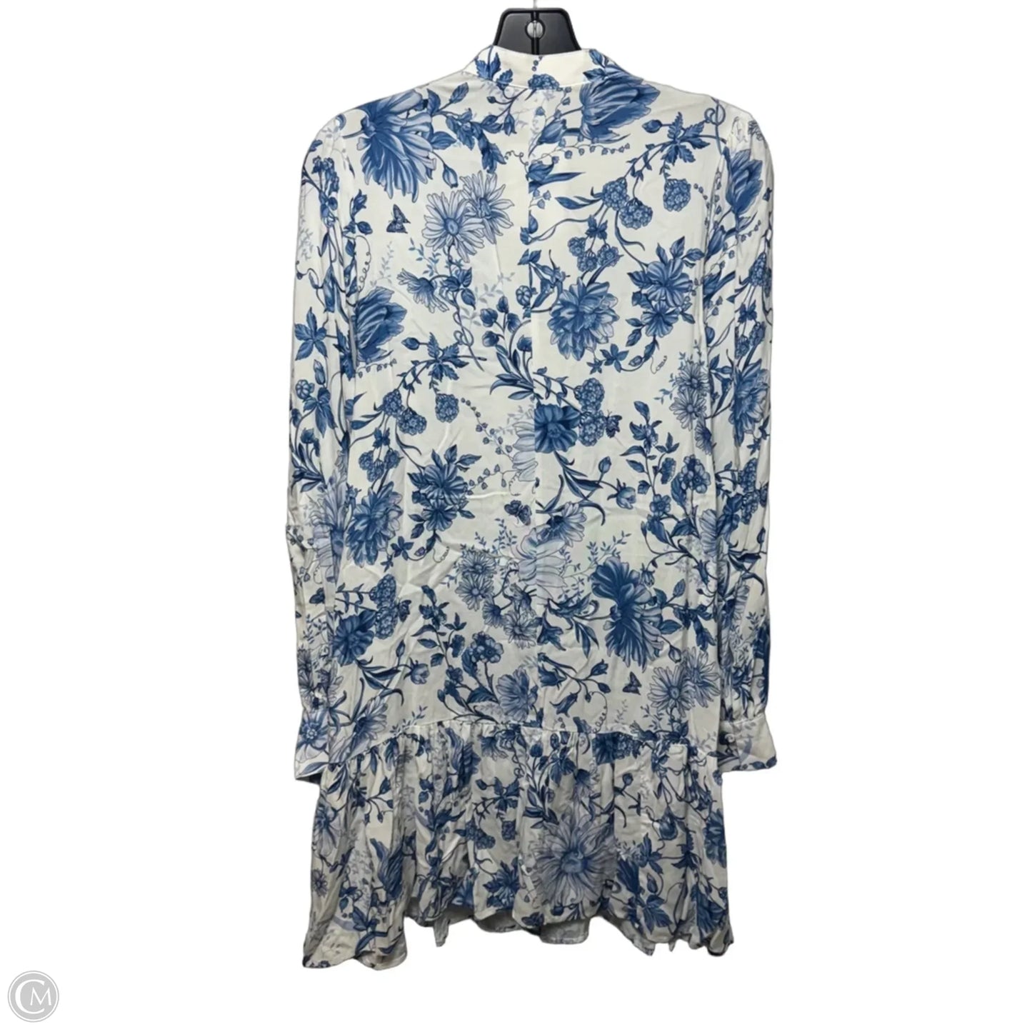 Dress Casual Short By H&m In Blue & White, Size: S