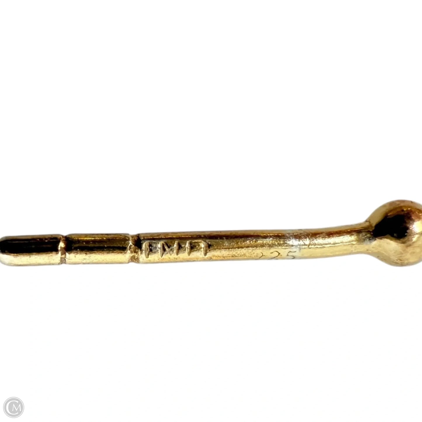 Gold Over Sterling Silver Graduated Ball Hoop Earrings