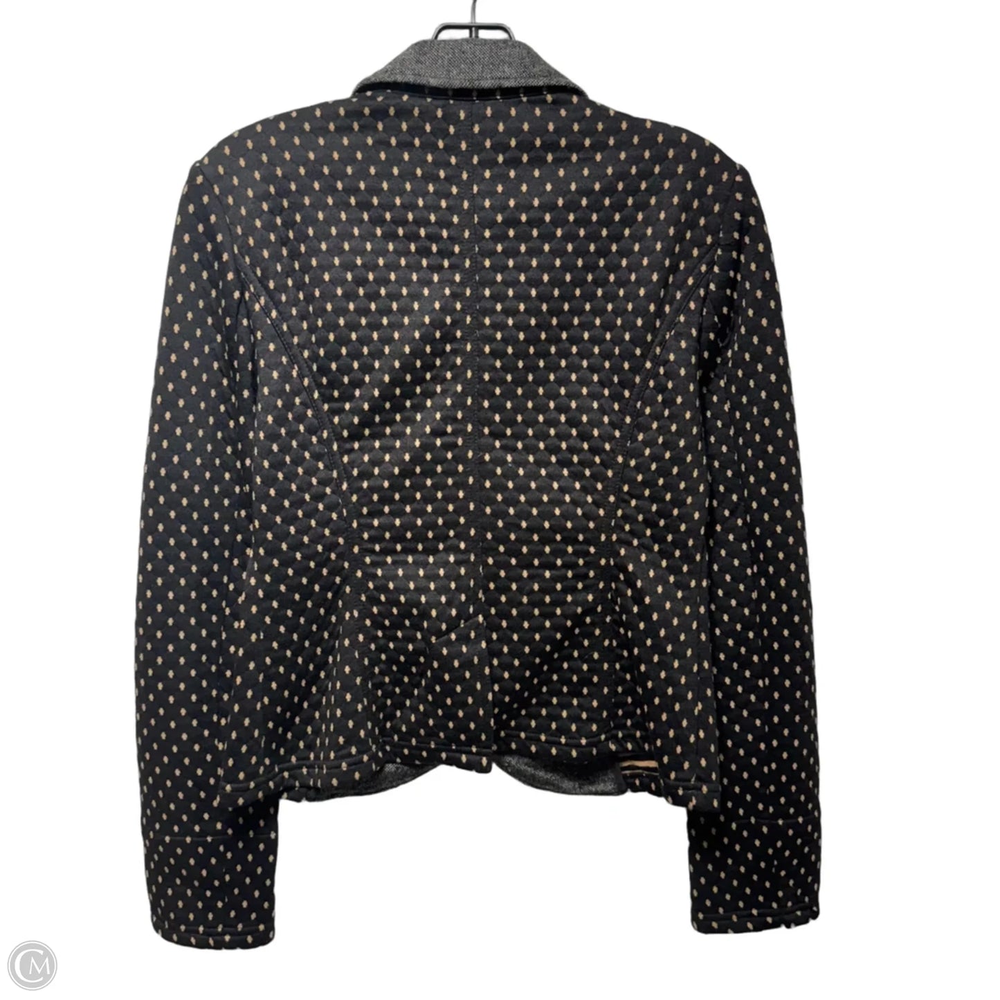 Quilted Blazer By Free People In Black & Tan, Size: S