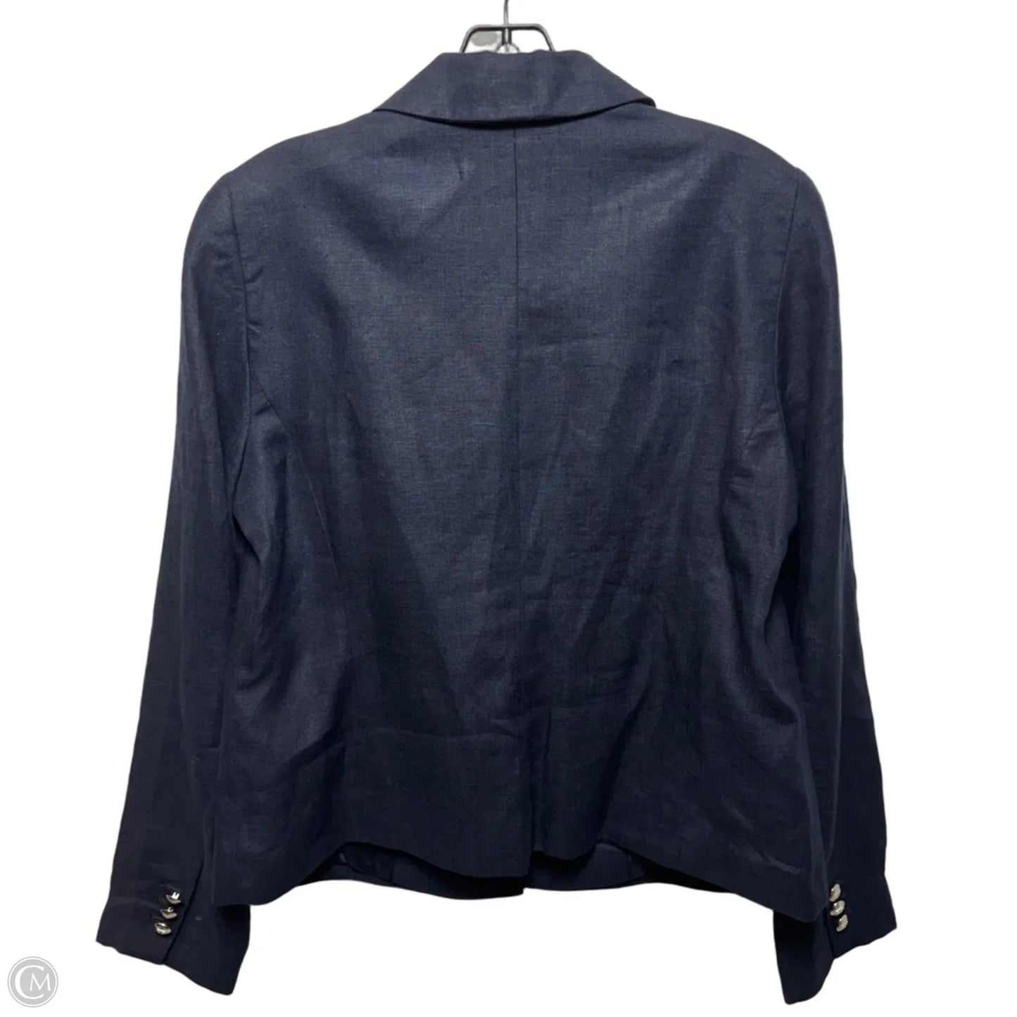 Linen Blazer By Talbots In Navy, Size: 8