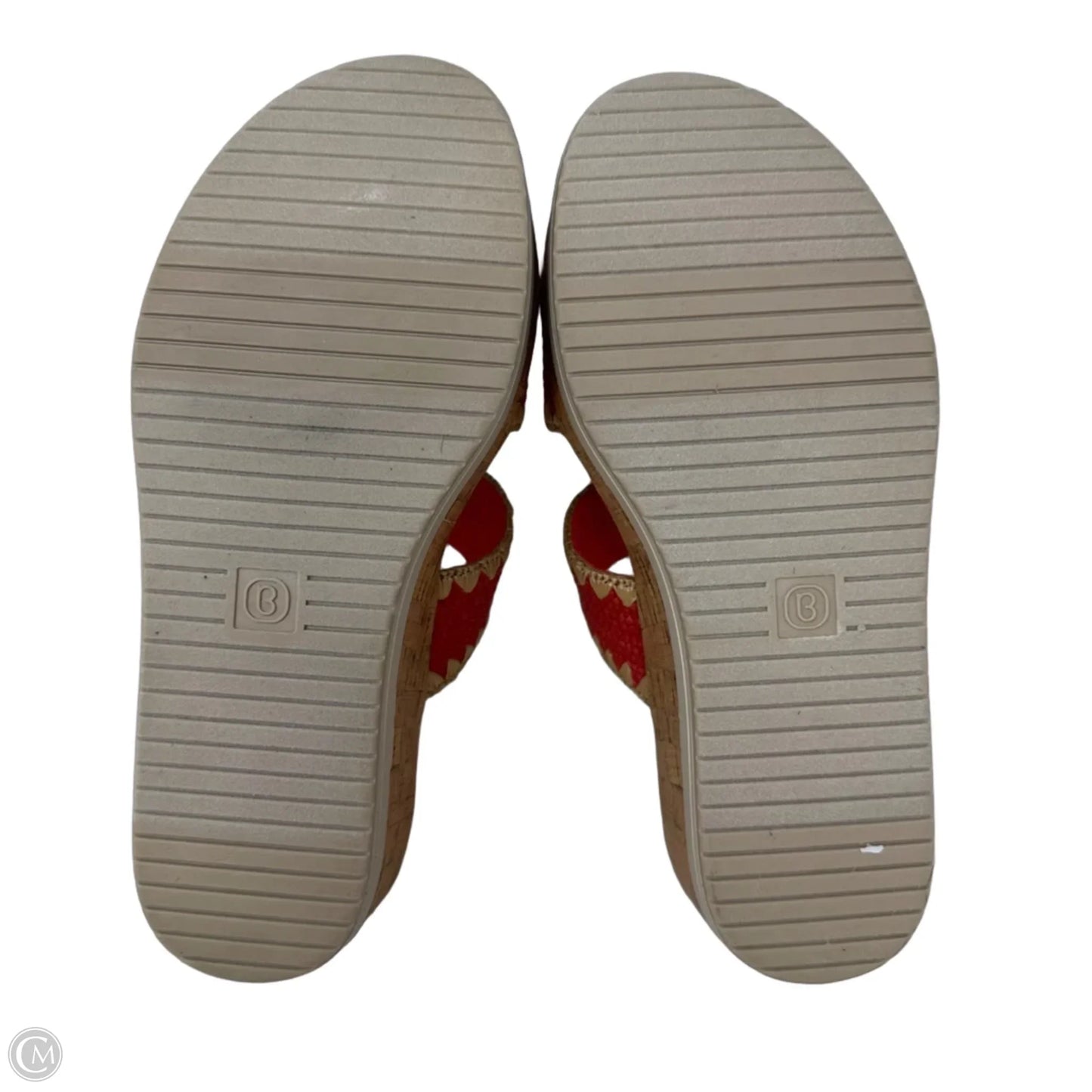 Resort Wedge Sandals By Life Stride In Orange, Size: 7
