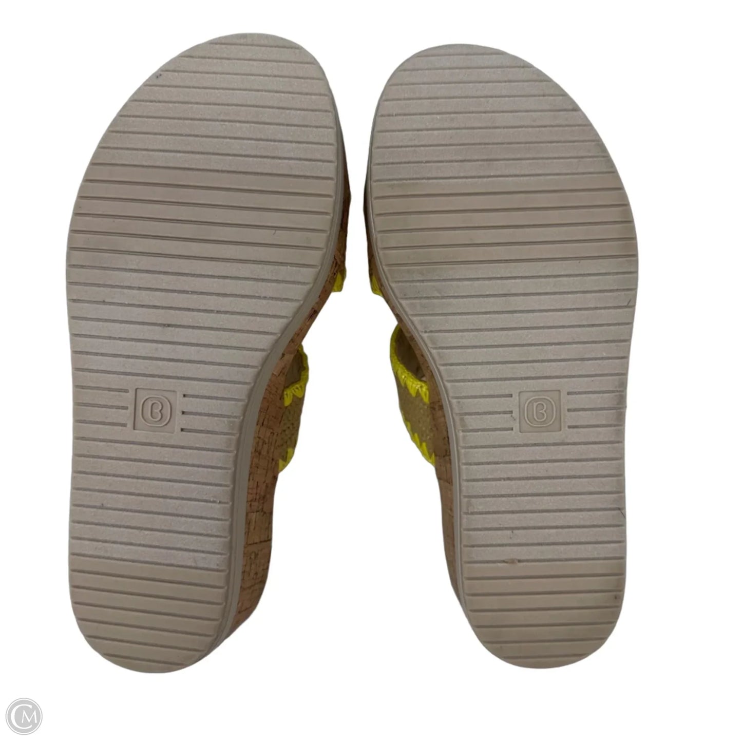 Resort Wedge Sandals By Life Stride In Yellow, Size: 7