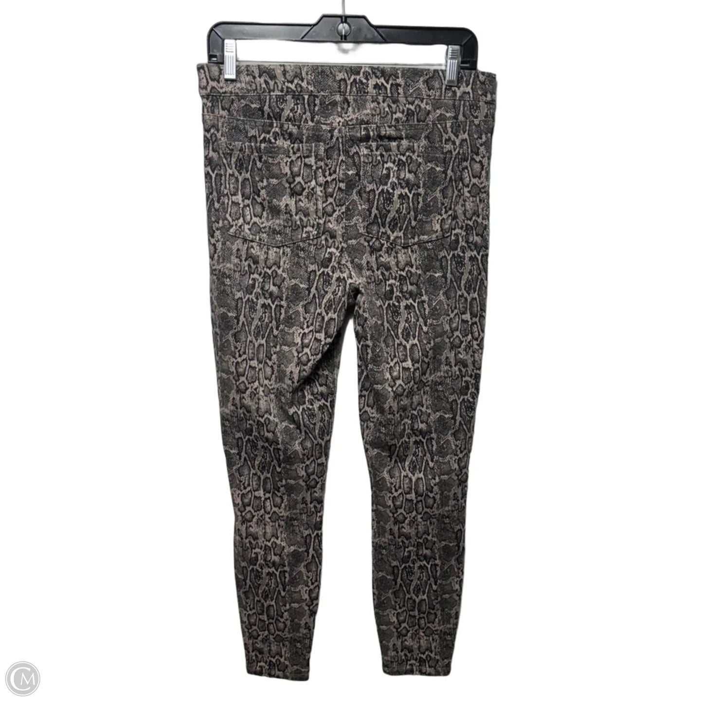 Ankle Jean-Ish Leggings Pants By Spanx In Snakeskin Print, Size: L