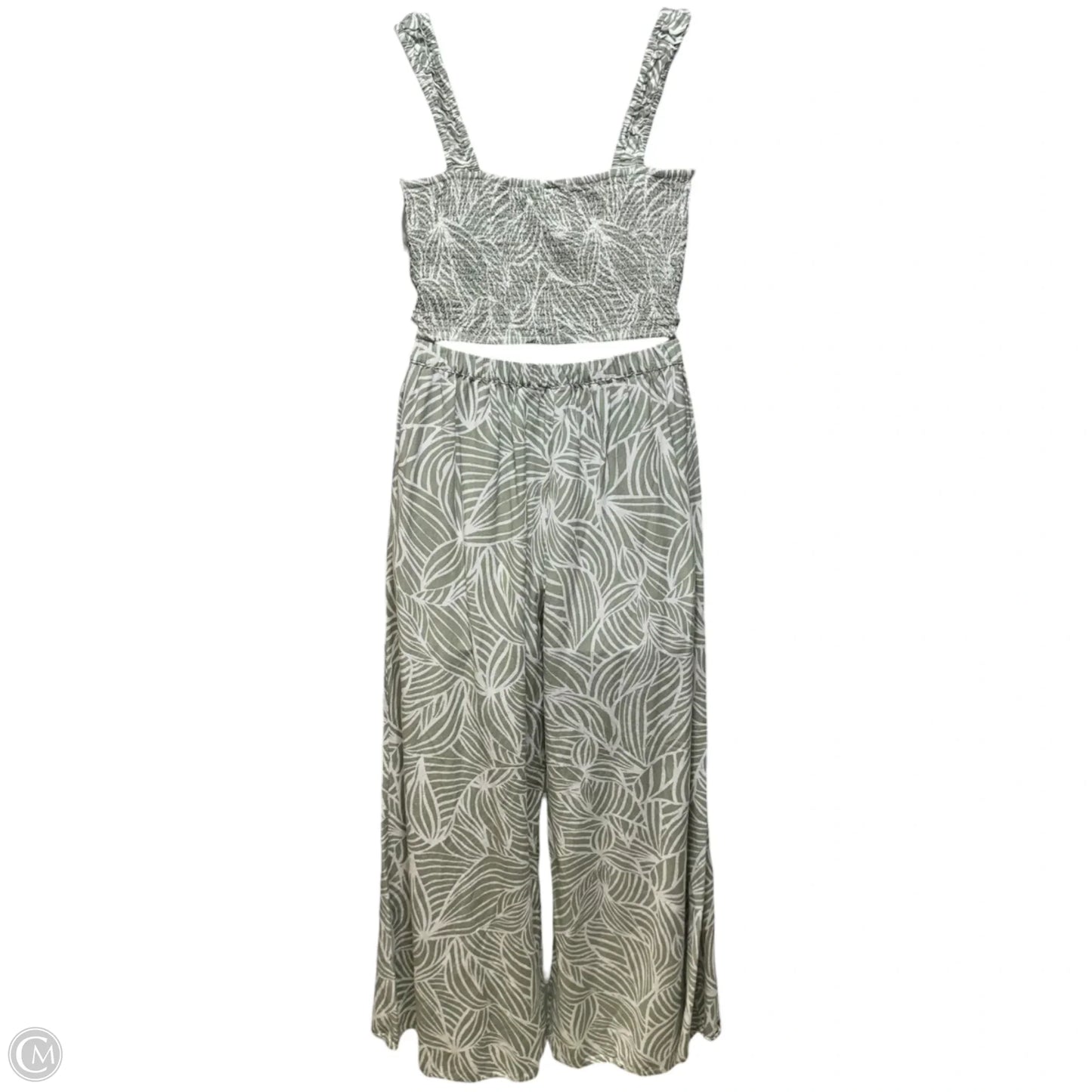 Matching Set By Midnight Sky In Green & White, Size: L
