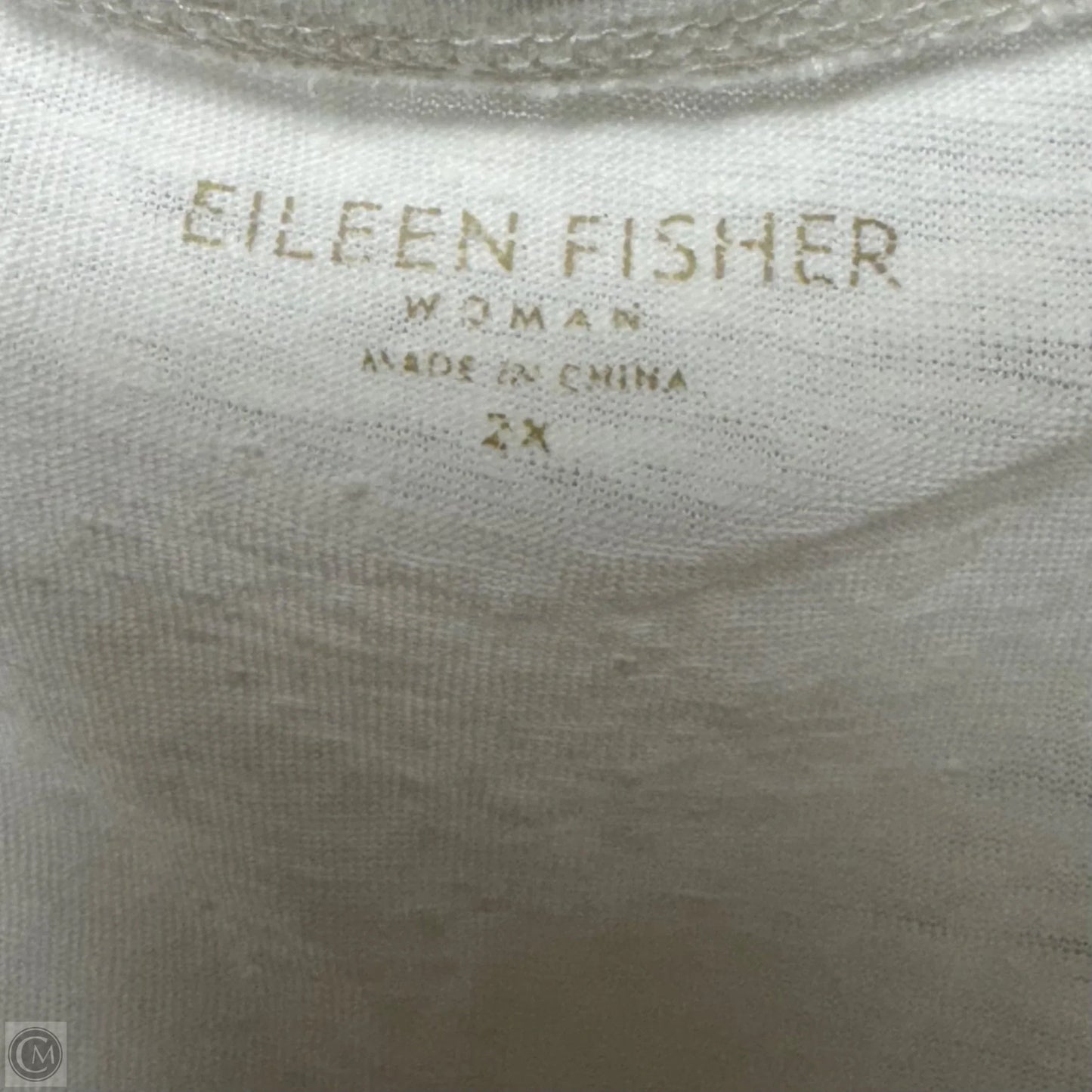 Dress Casual Midi By Eileen Fisher In White, Size: 2X