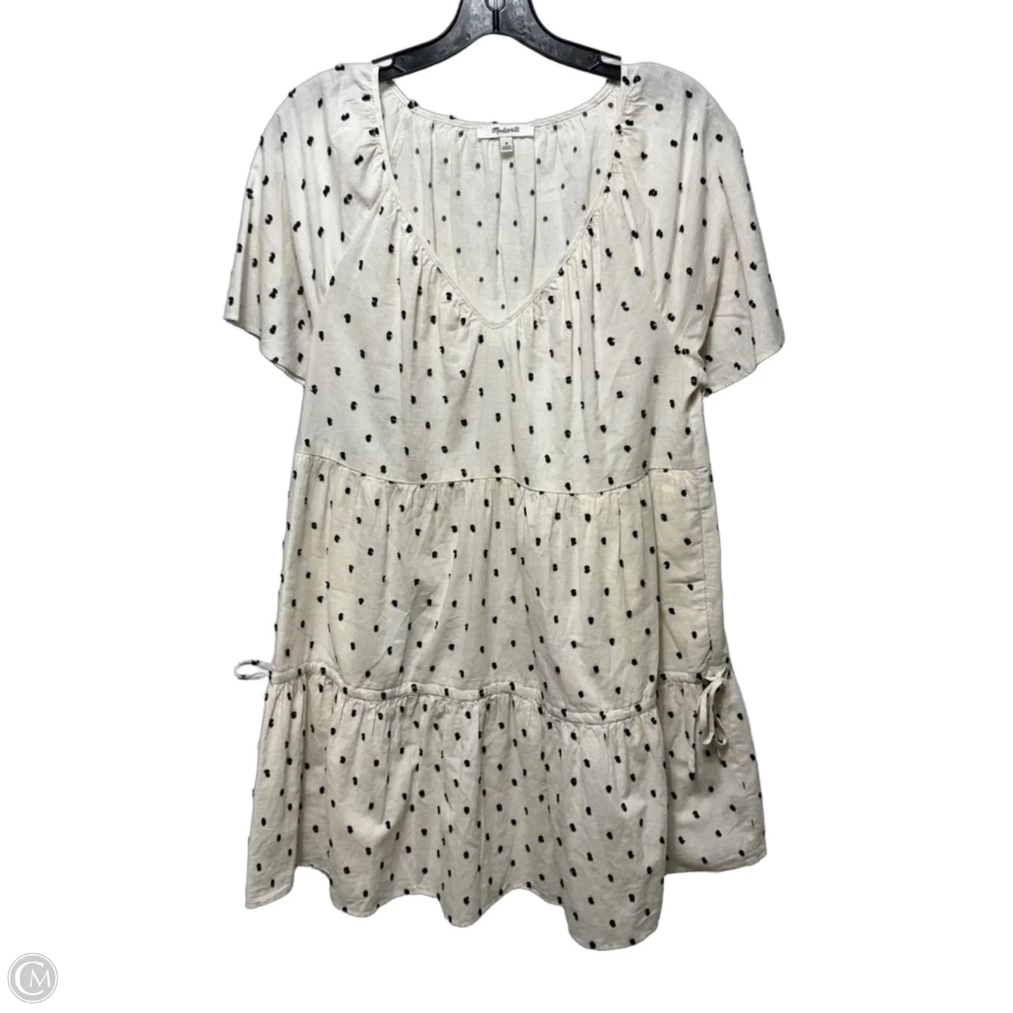 Cotton-Linen Lorelei Mini Dress By Madewell In Polkadot Pattern, Size: M