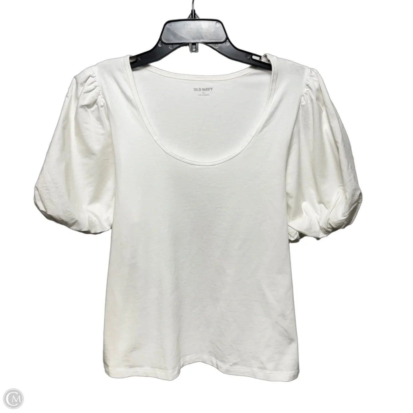 Puff Sleeve Top Short Sleeve By Old Navy In White, Size: Xl