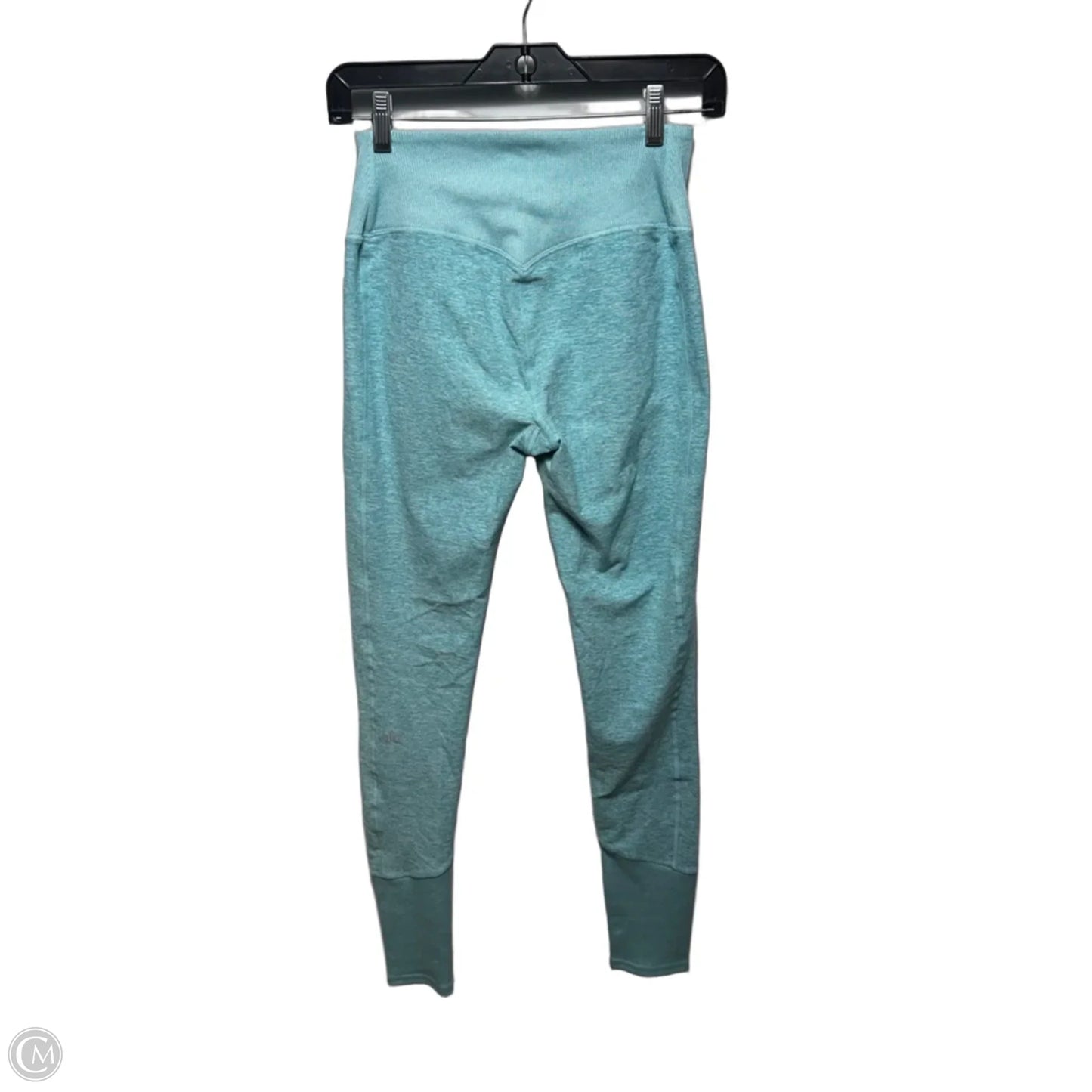Athletic Leggings By Alo In Aqua, Size: M