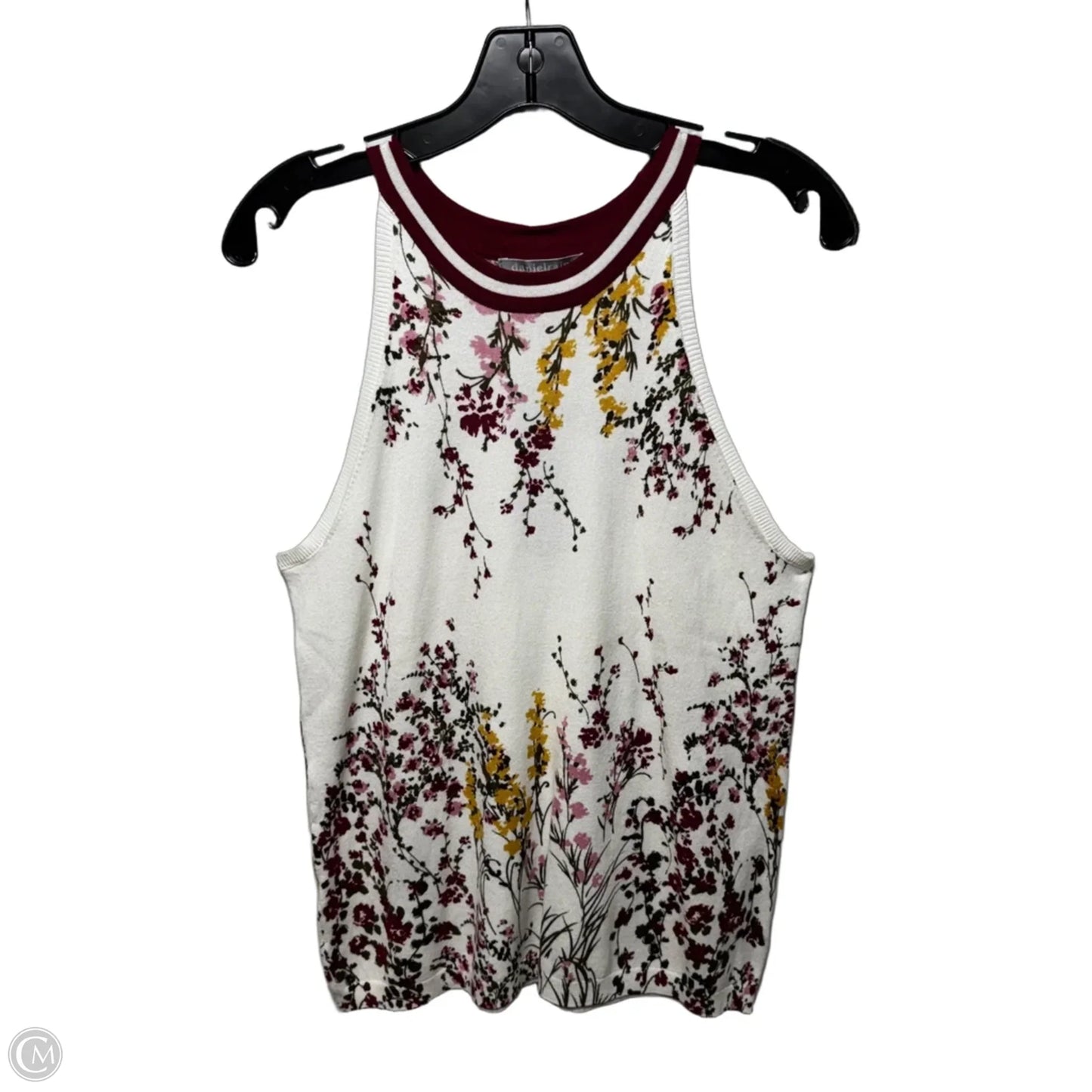 Top Sleeveless By Daniel Rainn In Floral Print, Size: M
