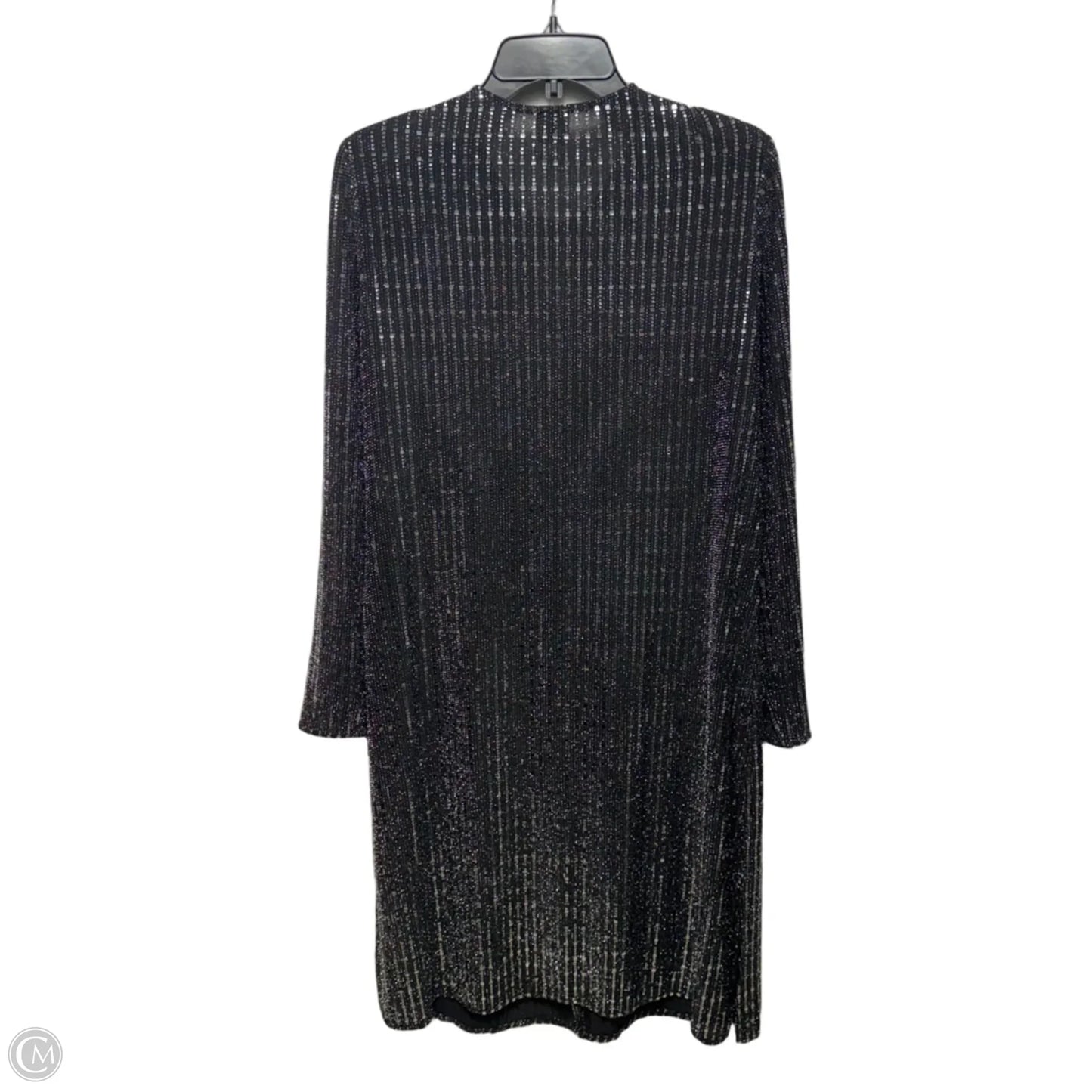 Kimono By Anne Klein In Black & Silver, Size: M