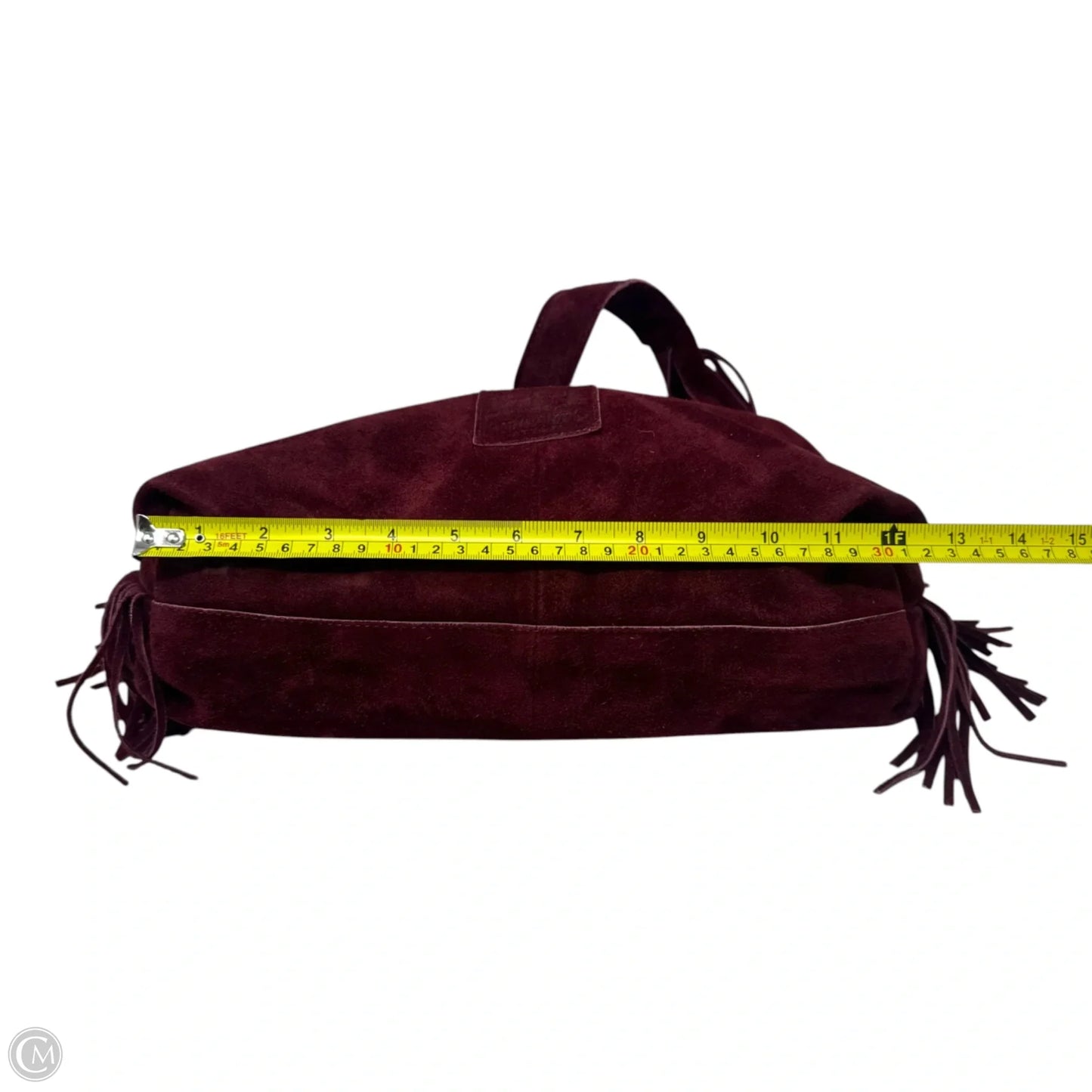 Fringe Suede Hobo Bag By Haute Hippie, Size: Medium