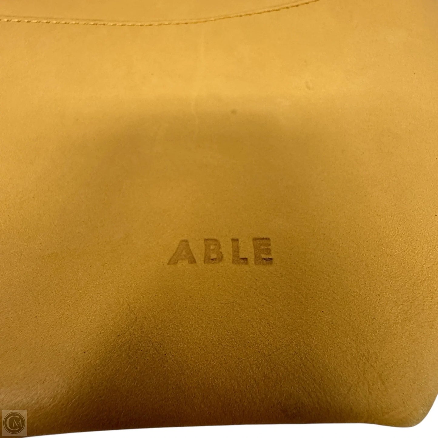Tote Leather By Able, Size: Medium