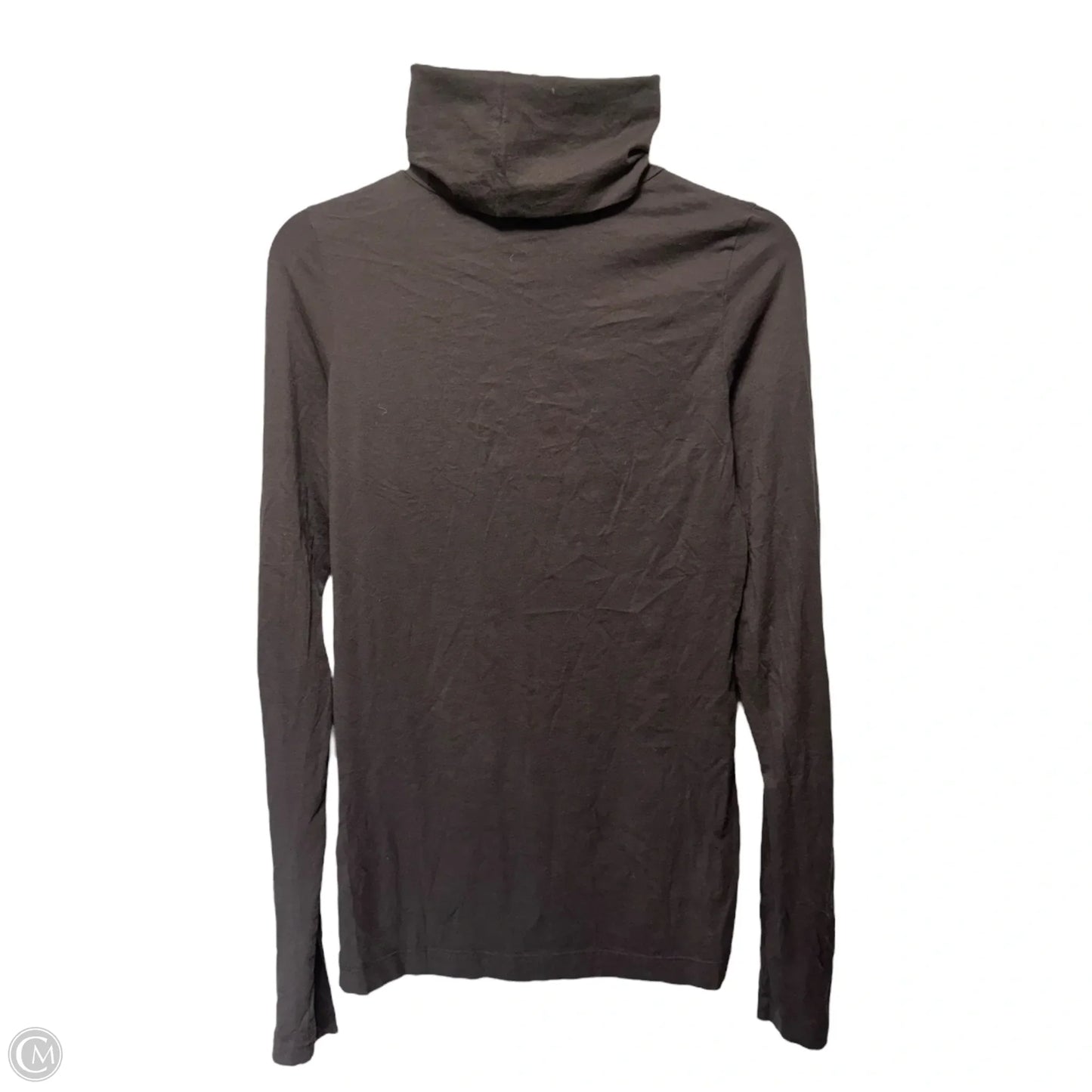 Top Long Sleeve By Theory In Brown, Size: M