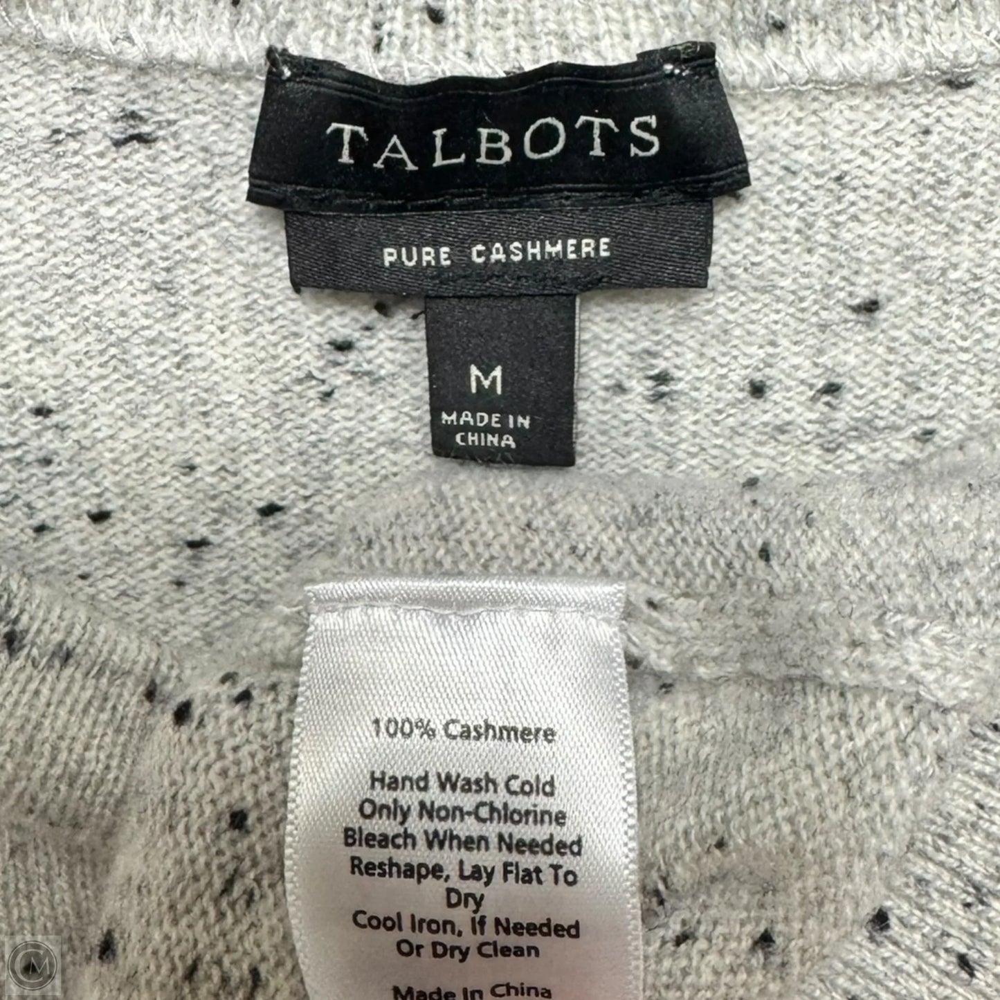 Sweater Cashmere By Talbots In Grey, Size: M