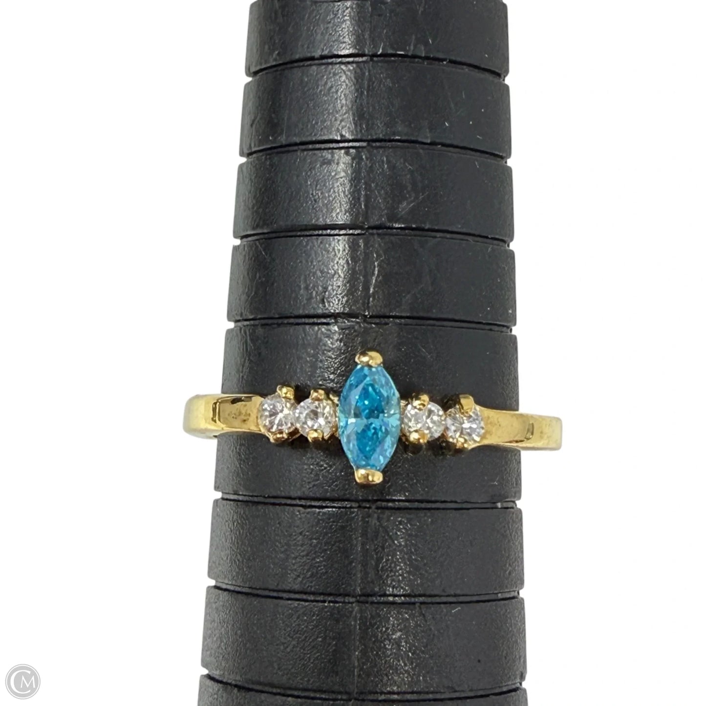 marquise-cut Blue gemstone Ring, Size: 8