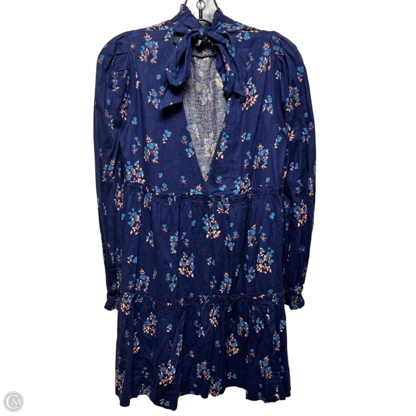 Tiered Dress Casual Short By Free People In Blue, Size: Xs