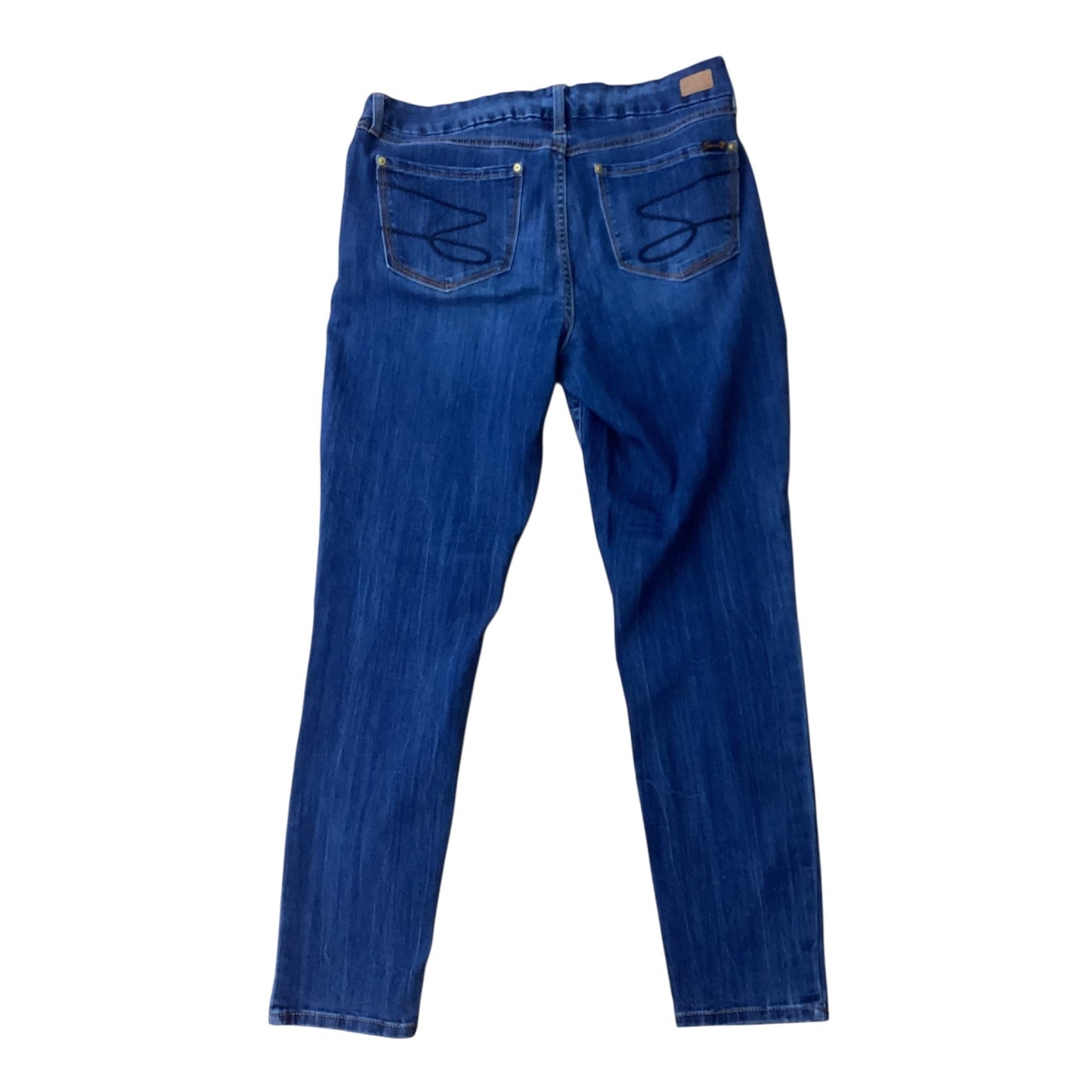 Jeans Skinny By Seven 7 In Blue Denim, Size:14