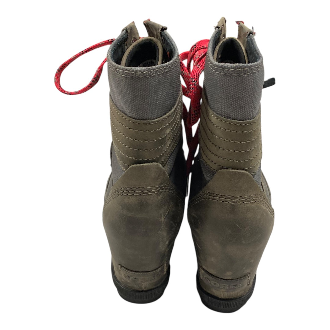 Boots Ankle Heels By Sorel In Multi, Size:7