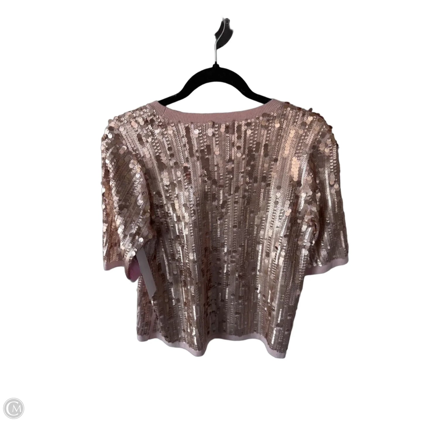 Top Short Sleeve By Chicos In Pink, Size: S
