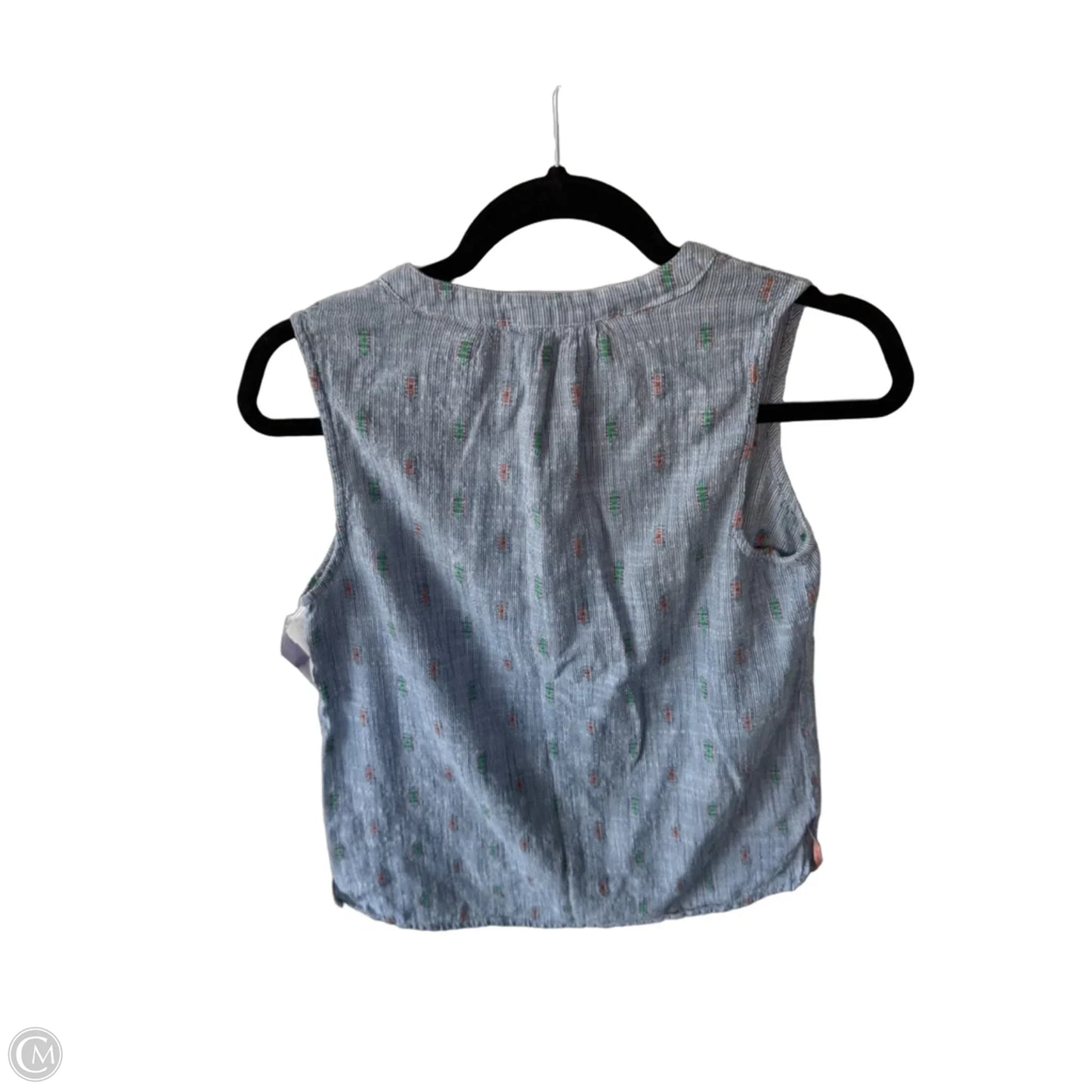 Top Sleeveless By Clothes Mentor In Blue & Green, Size: Xs