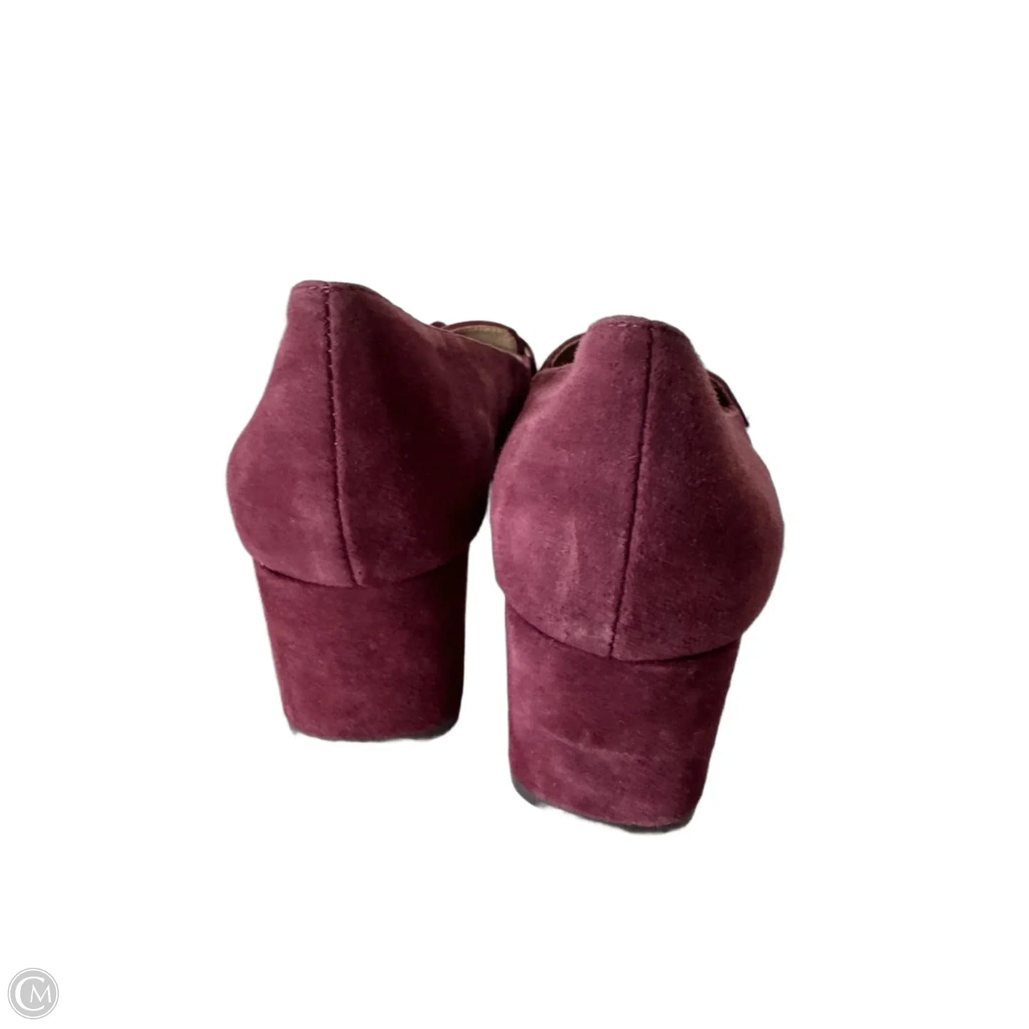 Shoes Heels Block By Ann Taylor In Purple, Size: 8