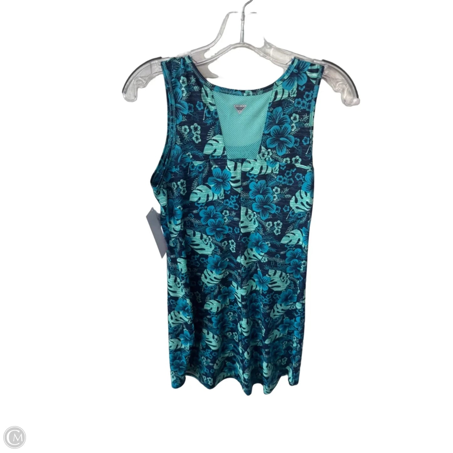 Athletic Dress By Columbia In Blue & Green, Size: S