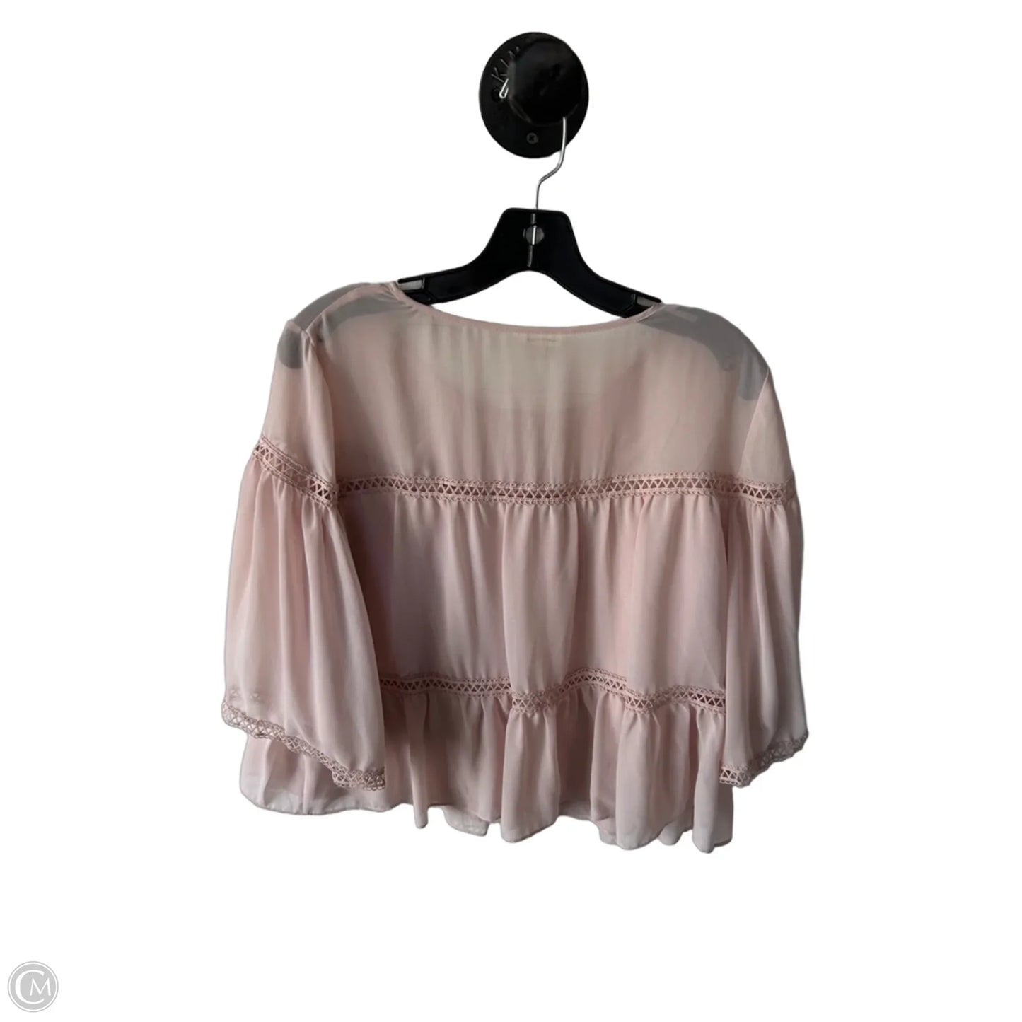 Top 3/4 Sleeve By Max Studio In Pink, Size: S