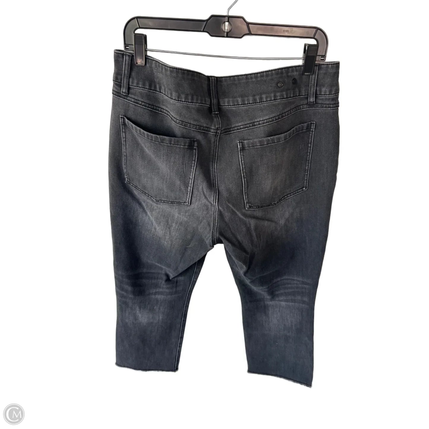 Jeans Cropped By Cabi In Grey Denim, Size: 12