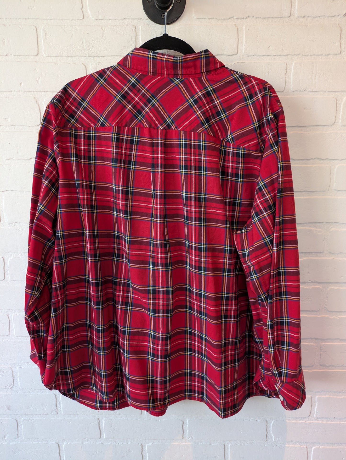 Black & Red Blouse Long Sleeve Talbots, Size 3x
