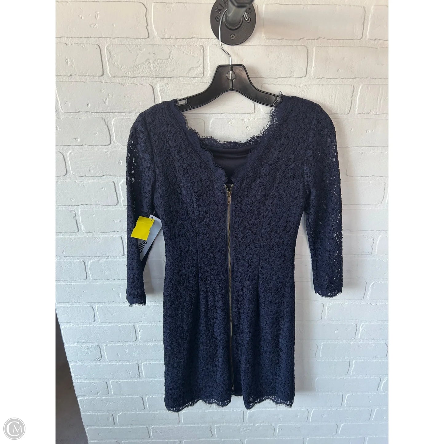 Dress Party Short By Adrianna Papell In Navy, Size: Sp