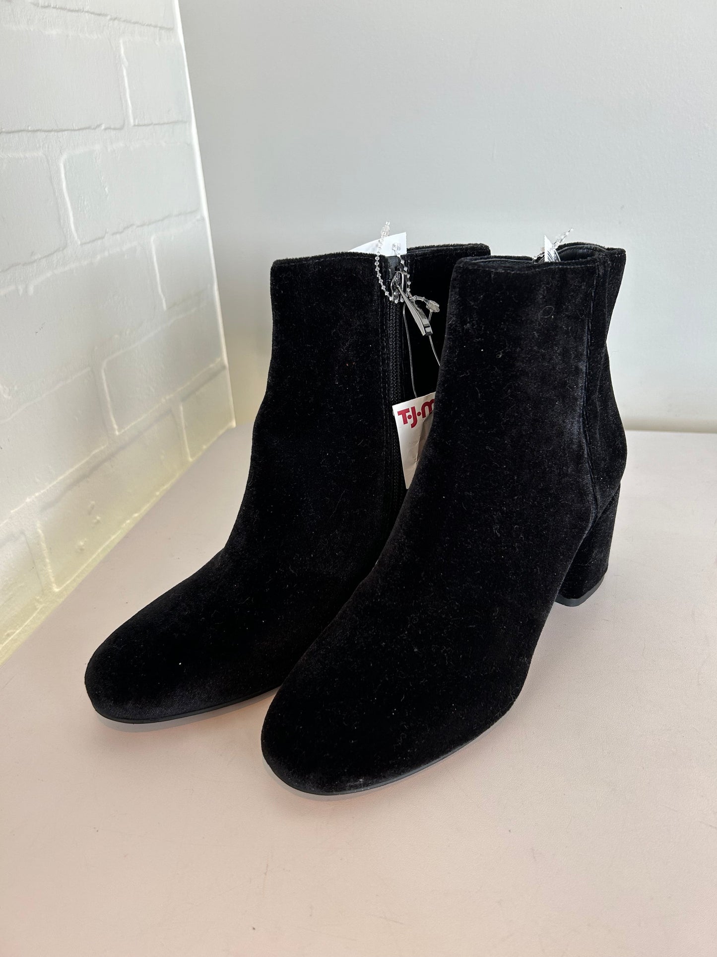Boots Mid-calf Heels By Franco Sarto In Black, Size: 7