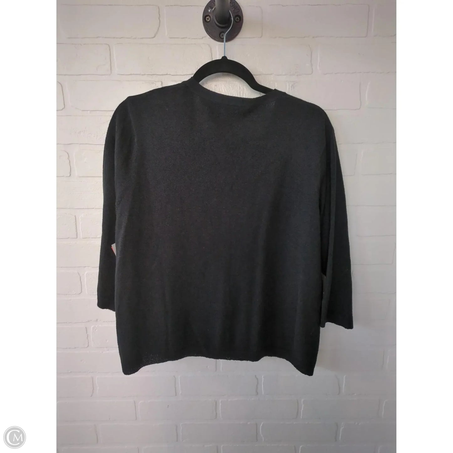 Sweater Cardigan By Hillard And Hanson In Black, Size: Xl