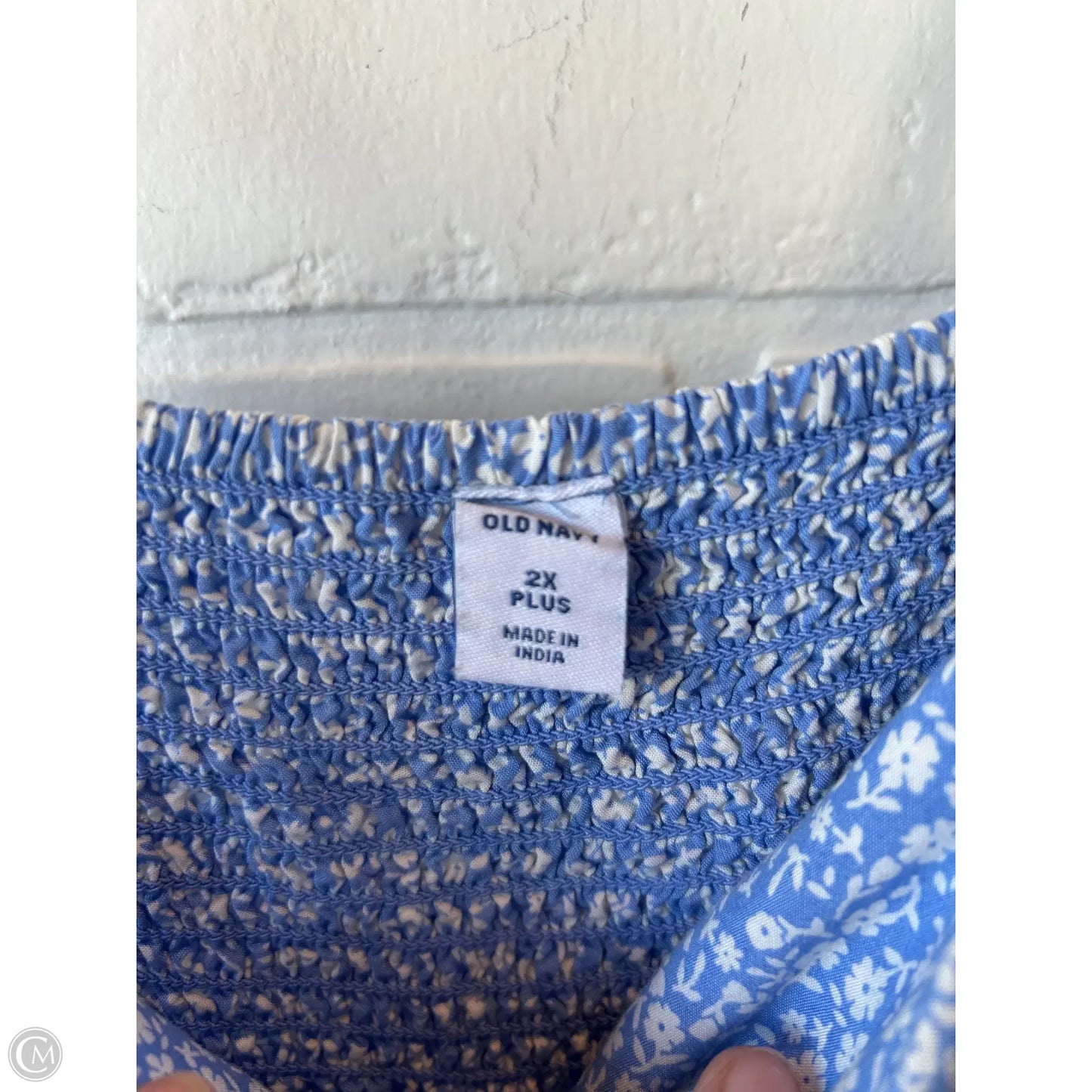Romper By Old Navy In Blue & White, Size: 2x