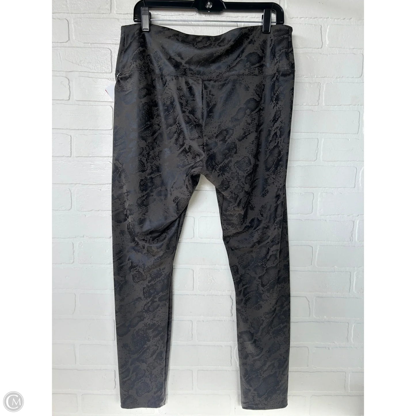 Athletic Leggings By Simply Vera In Grey, Size: 16